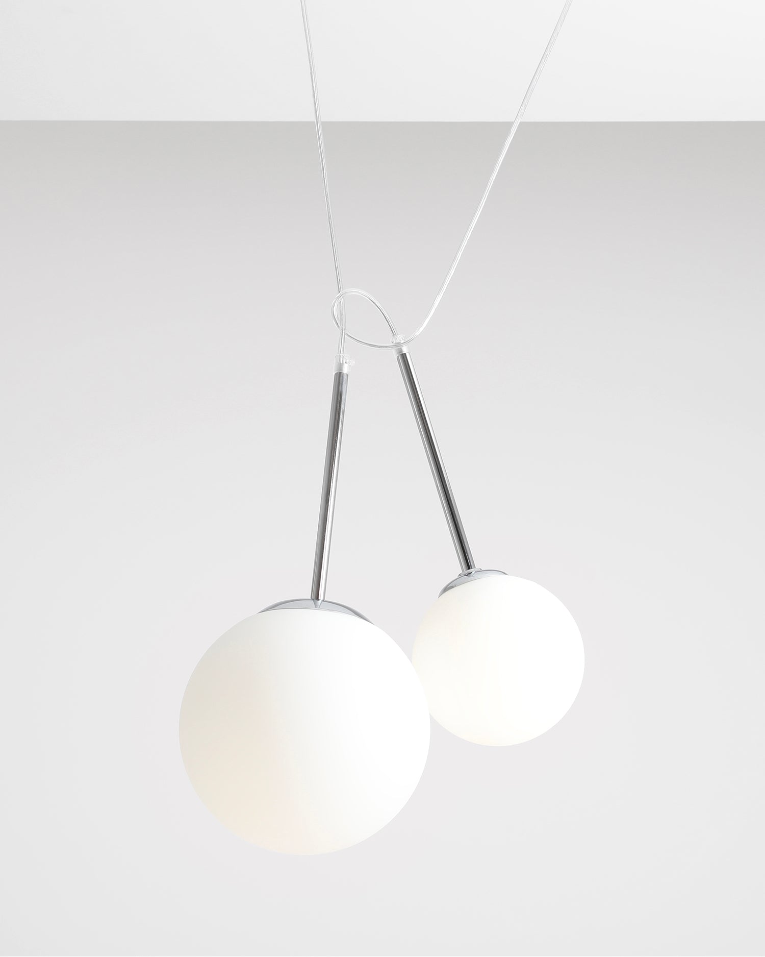 Lampada a sospensione Bosso, argento