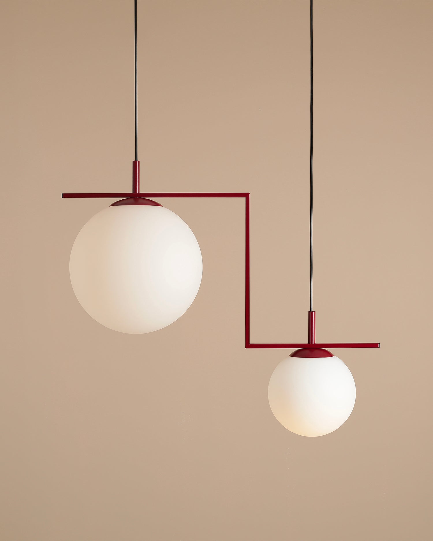 Lampada a sospensione Zac, rossa