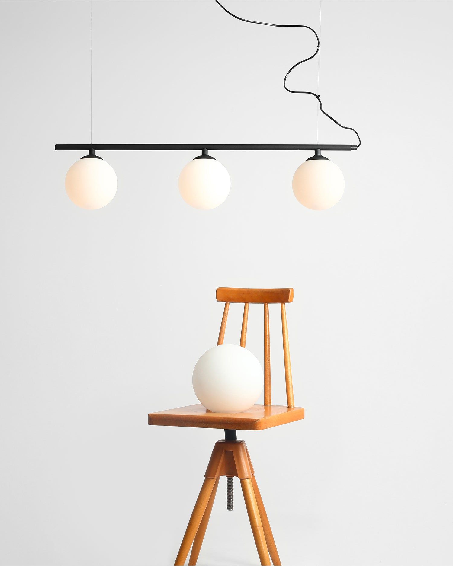Lampada a sospensione Beryl 3, nera
