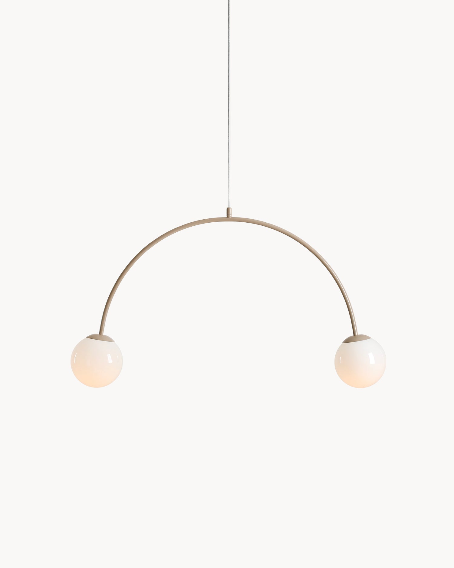 Lampada a sospensione Una, beige