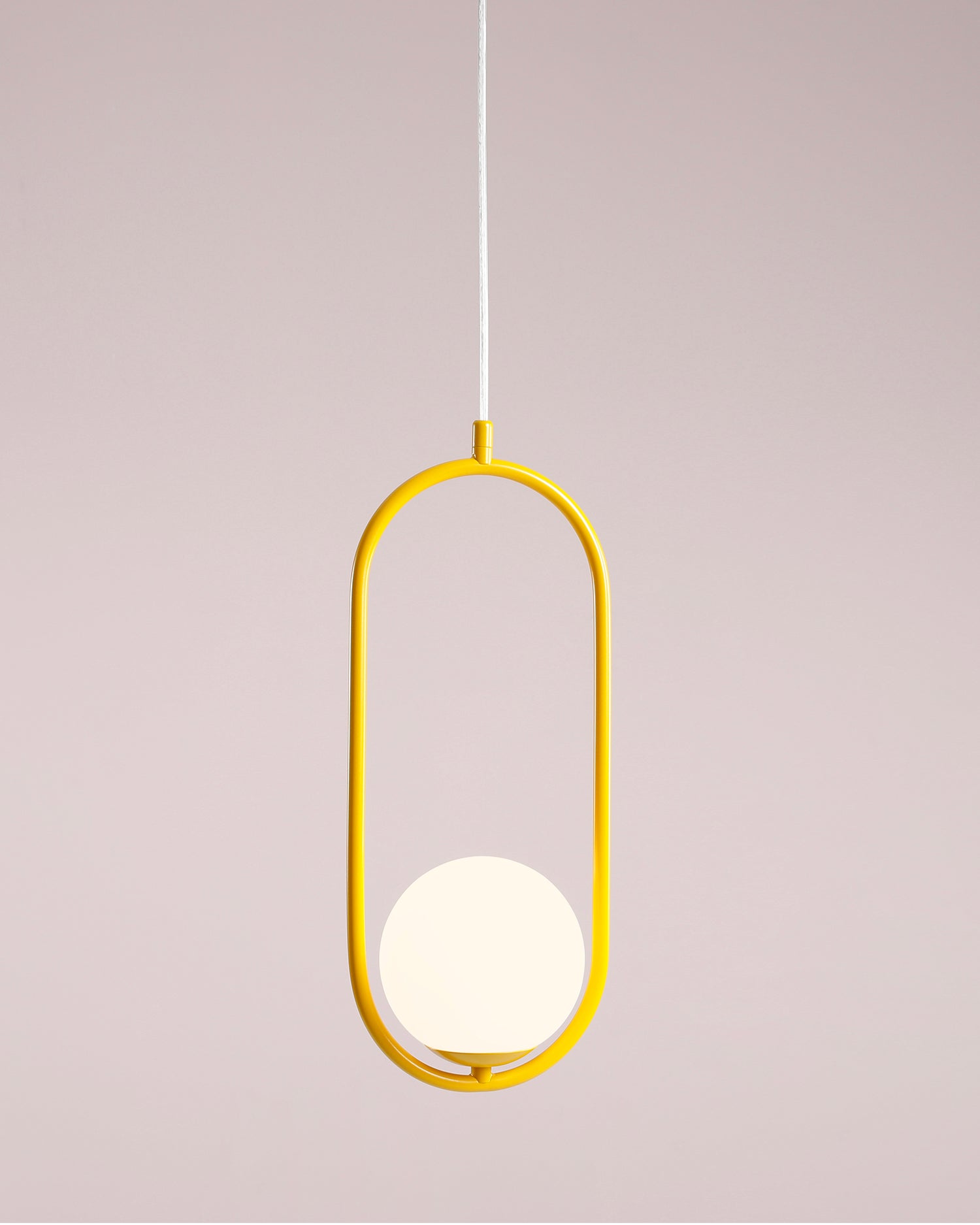 Lampada a sospensione Riva, senape