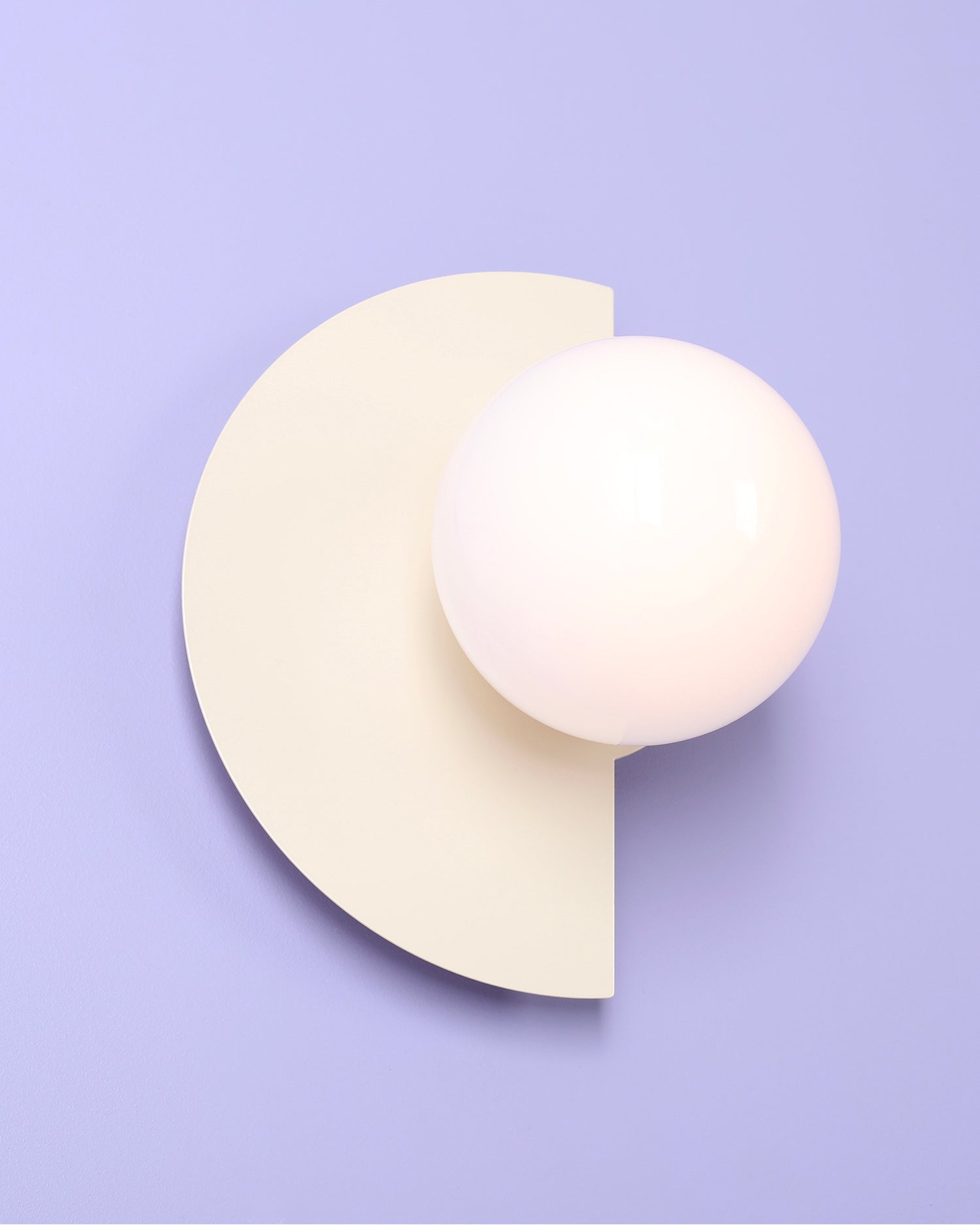 Lampada da parete Loop, crema