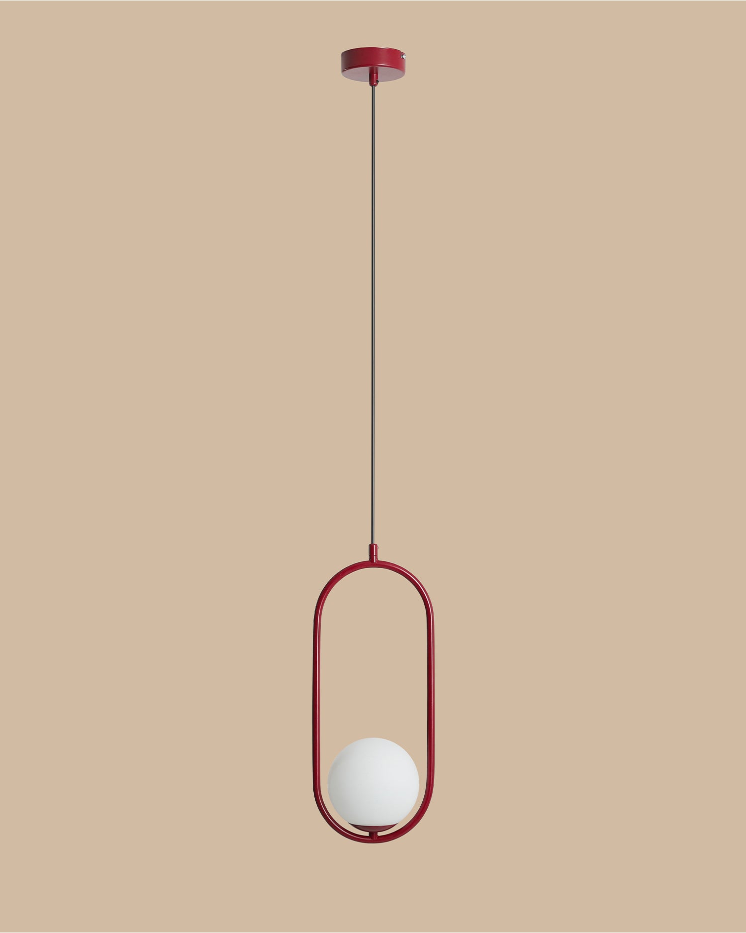 Lampada a sospensione Riva, rossa