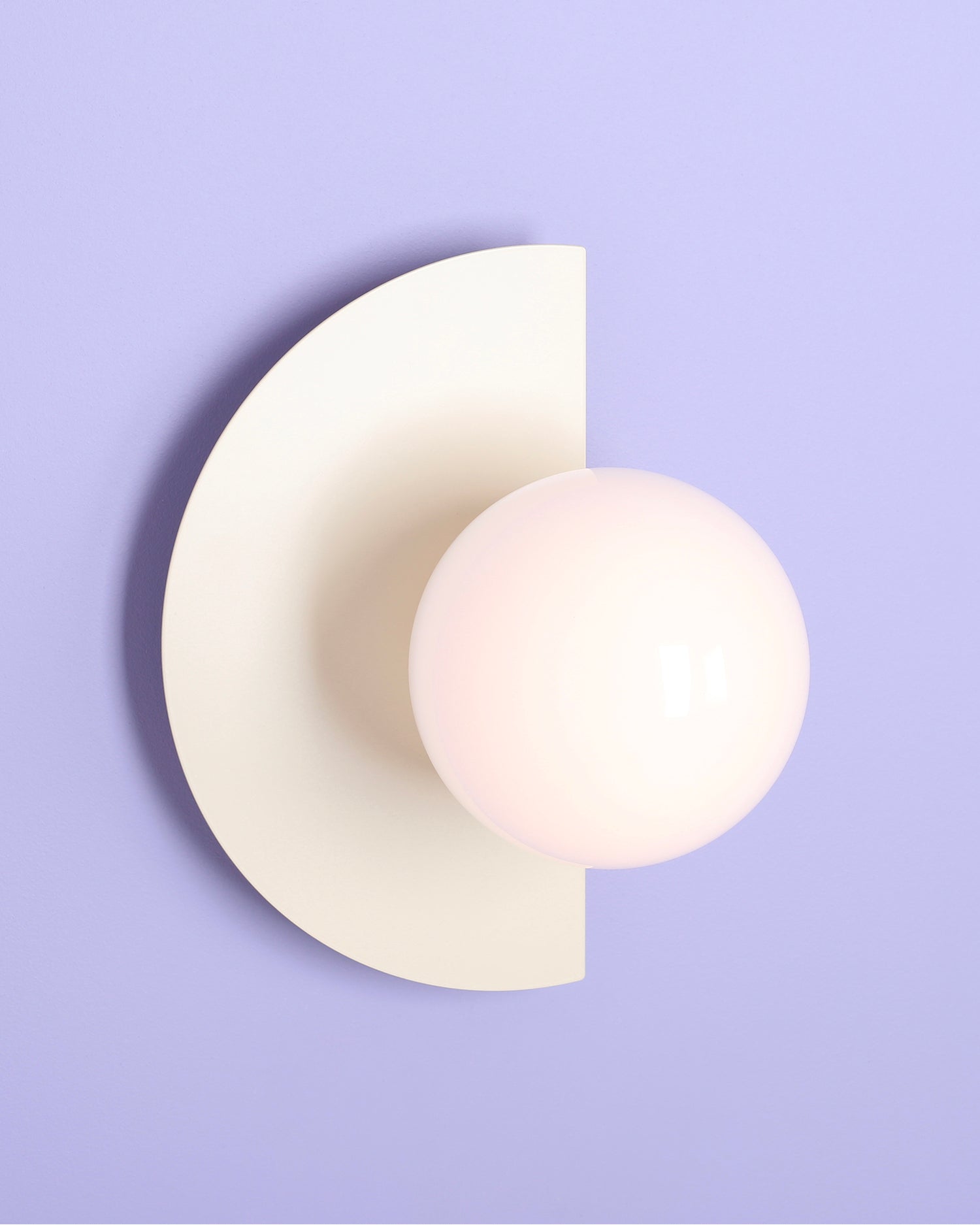 Lampada da parete Loop, crema