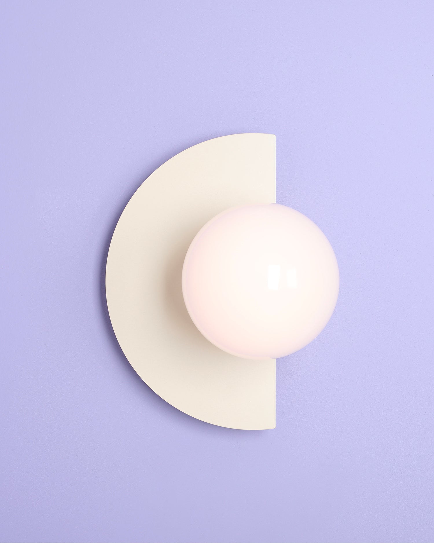 Lampada da parete Loop, crema
