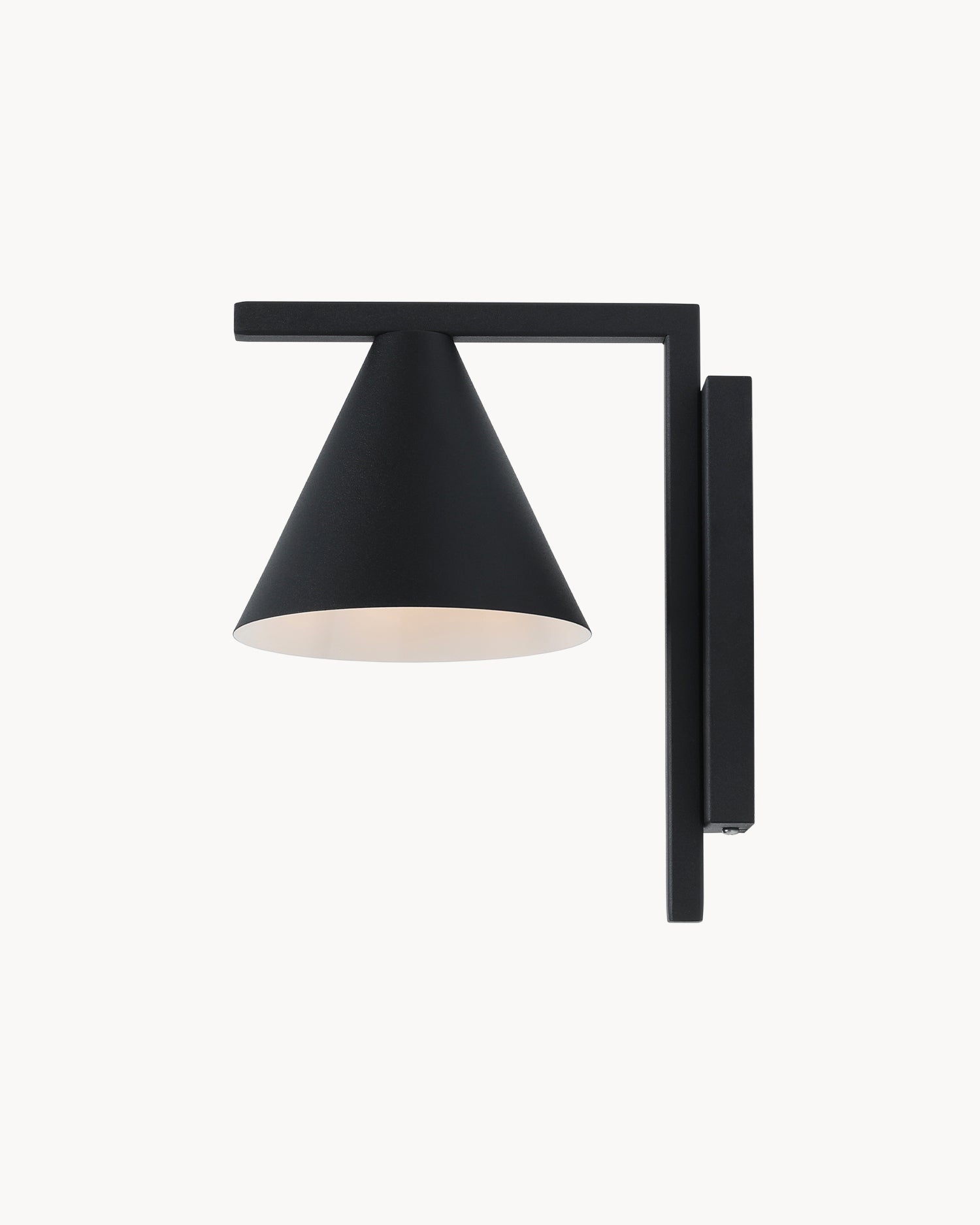 Lampada da parete Form, nera