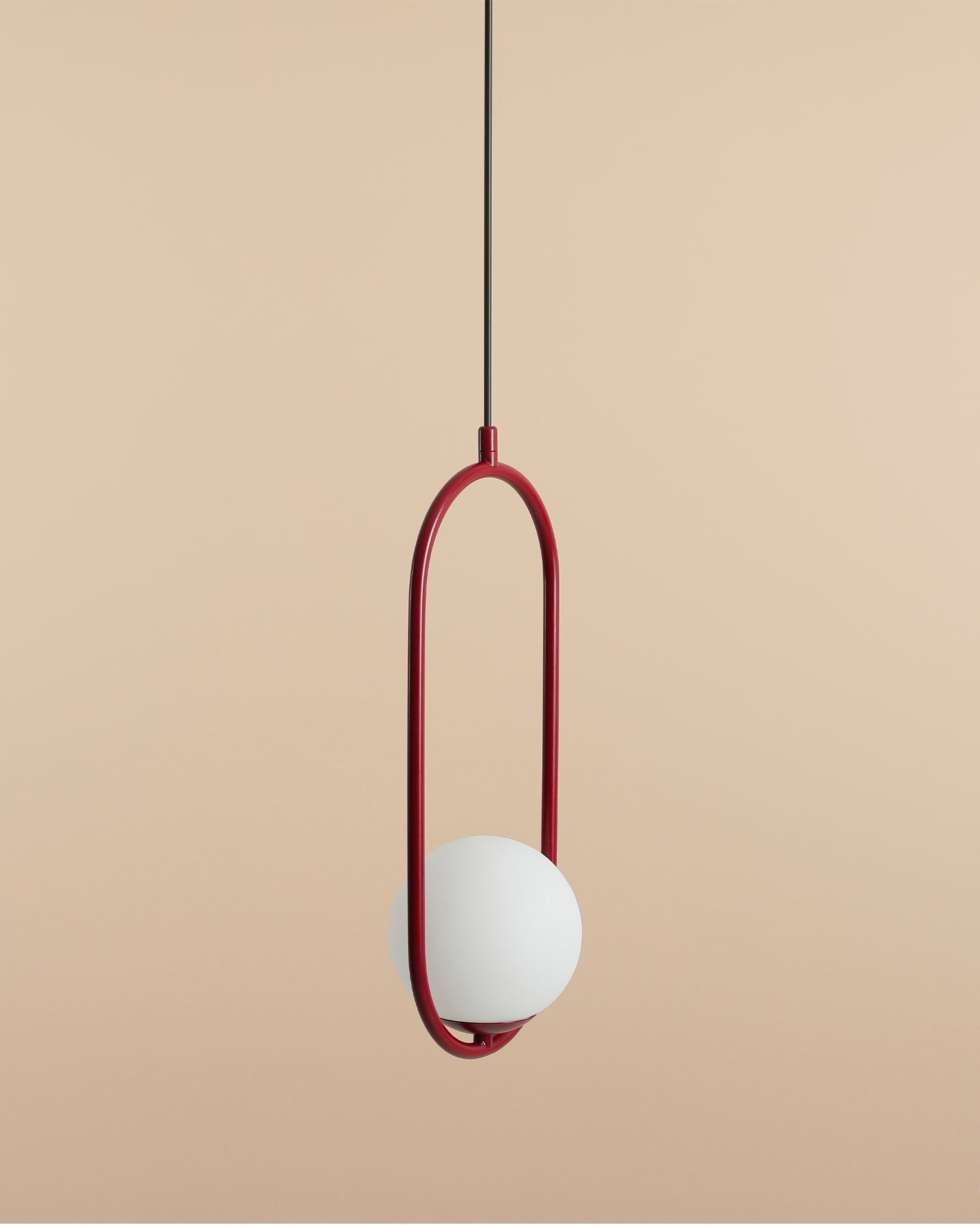 Lampada a sospensione Riva, rossa