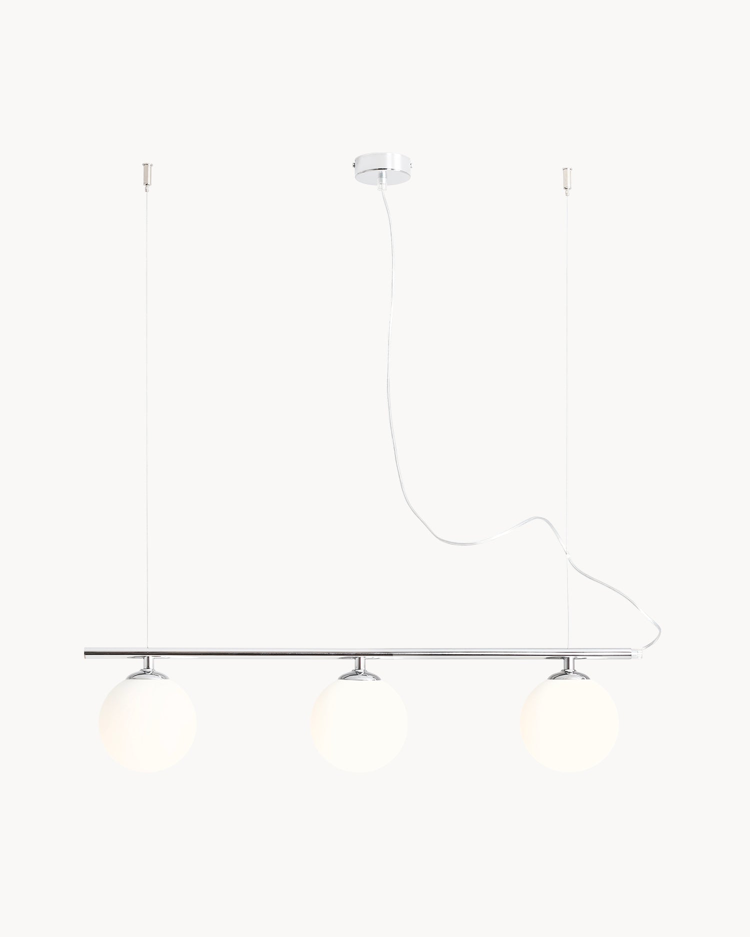 Lampada a sospensione Beryl 3, argento