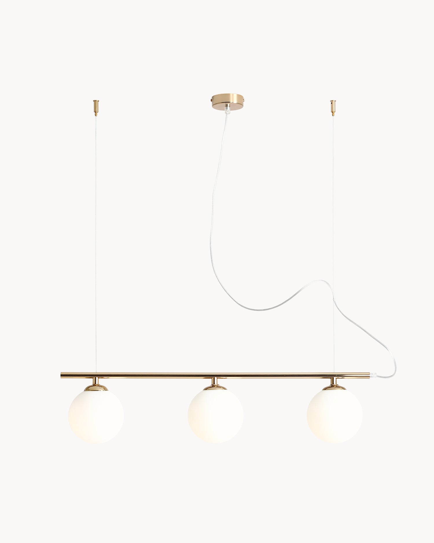 Lampada a sospensione Beryl 3, oro