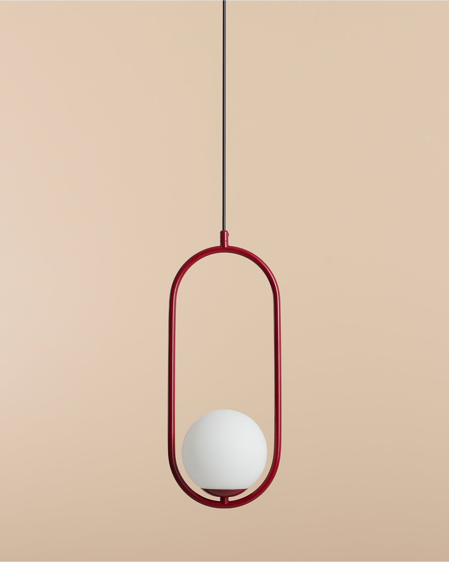 Lampada a sospensione Riva, rossa