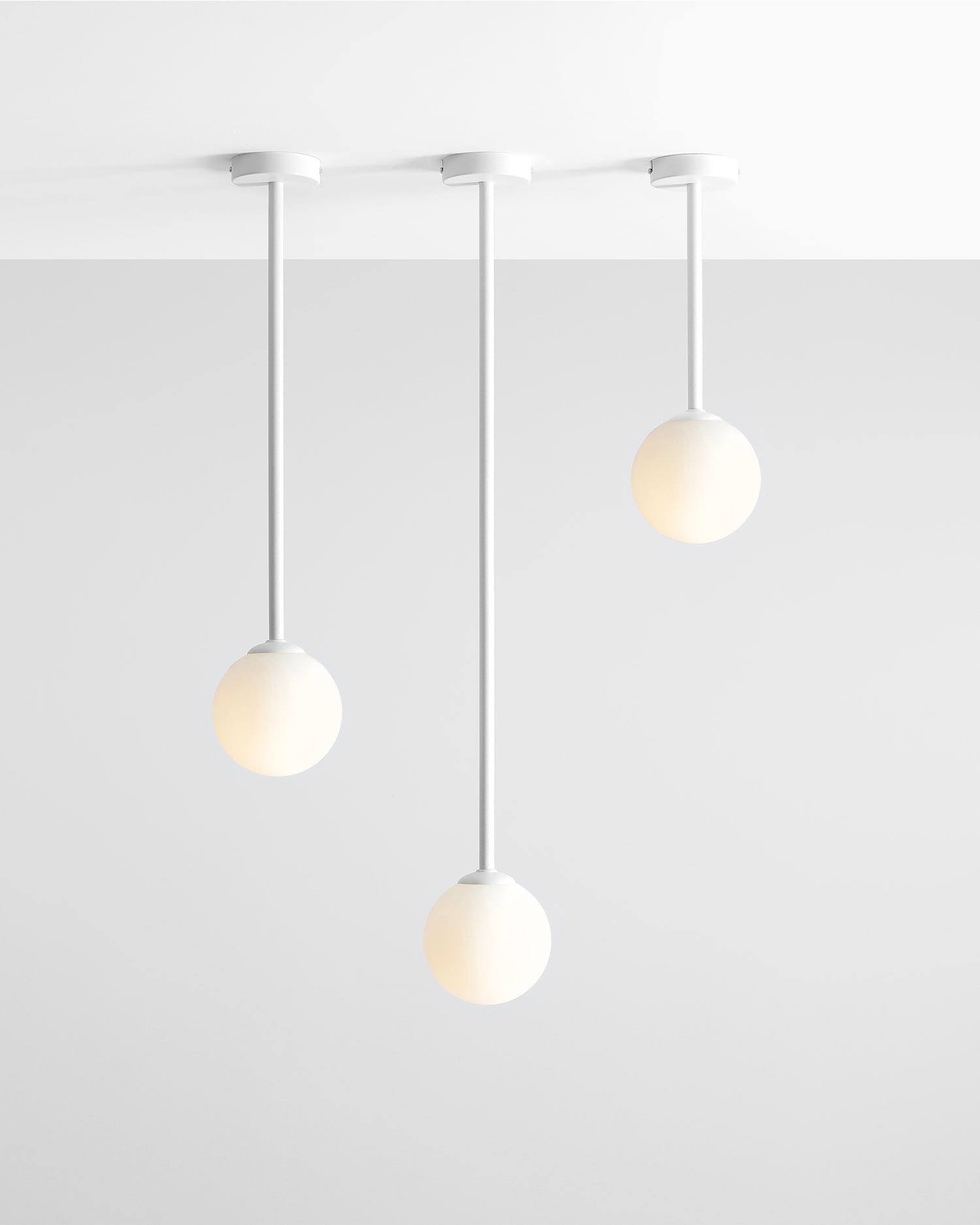 Lampada da soffitto Pinne, bianca