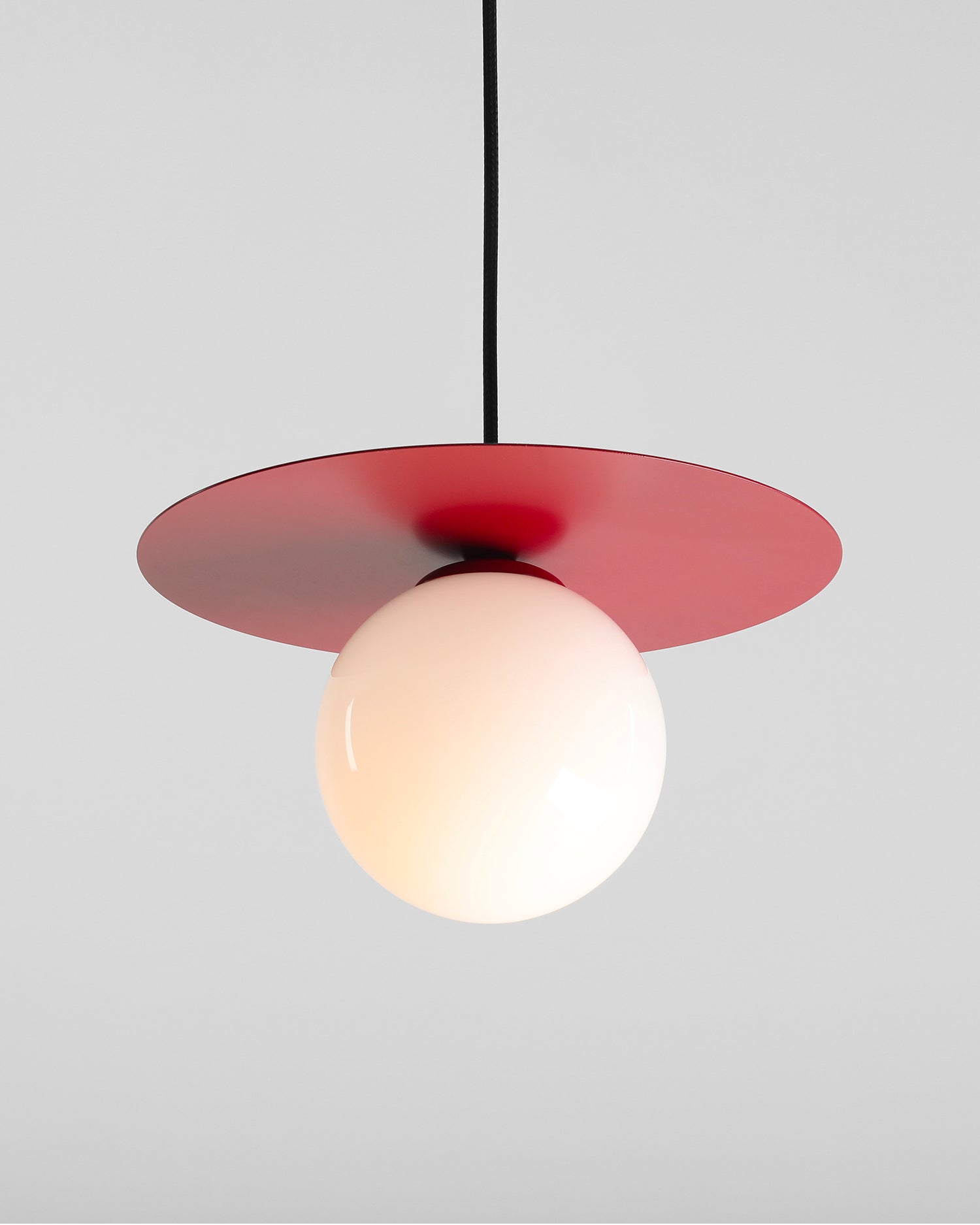 Lampada a sospensione Loop, rossa