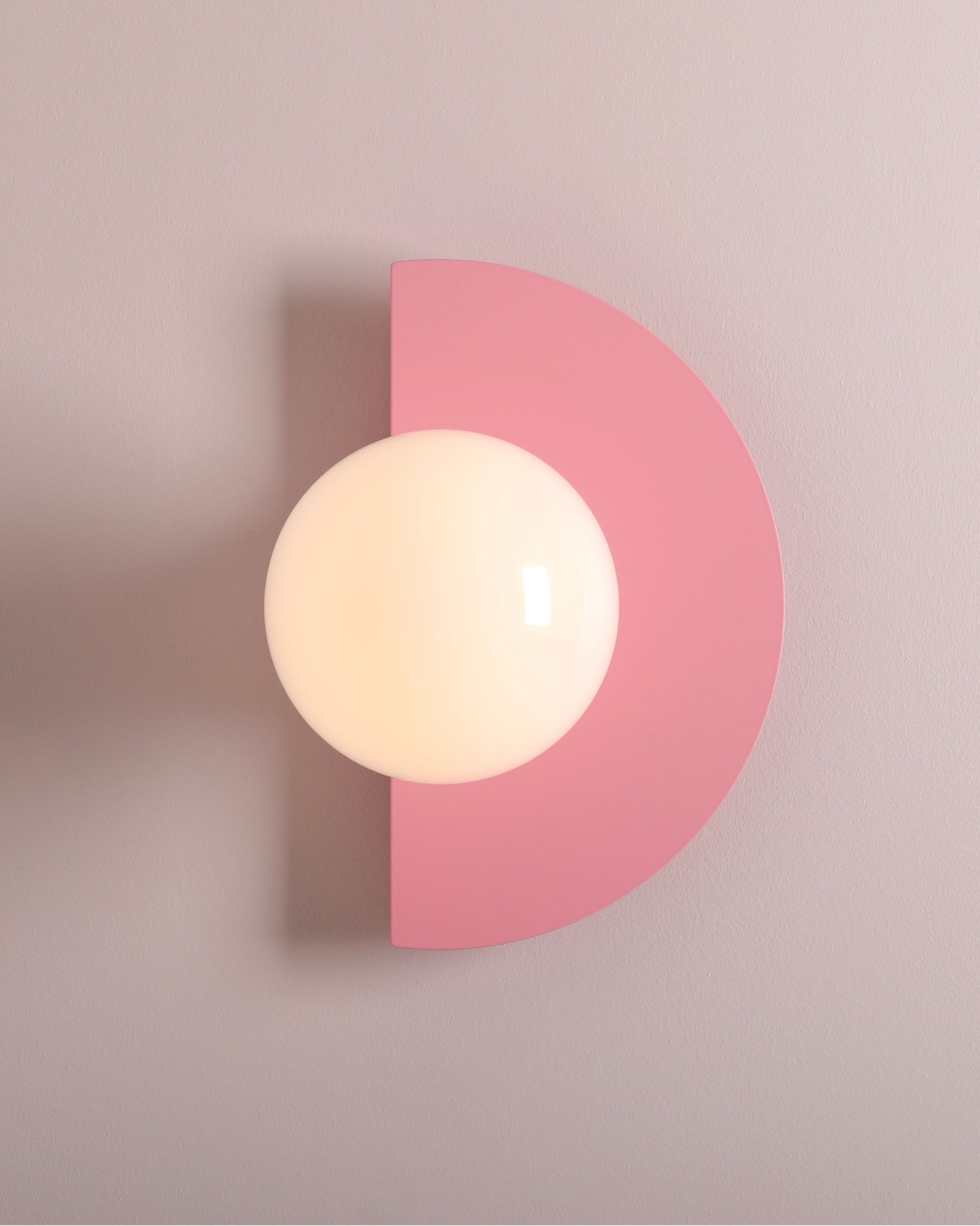 Lampada da parete Loop, rosa