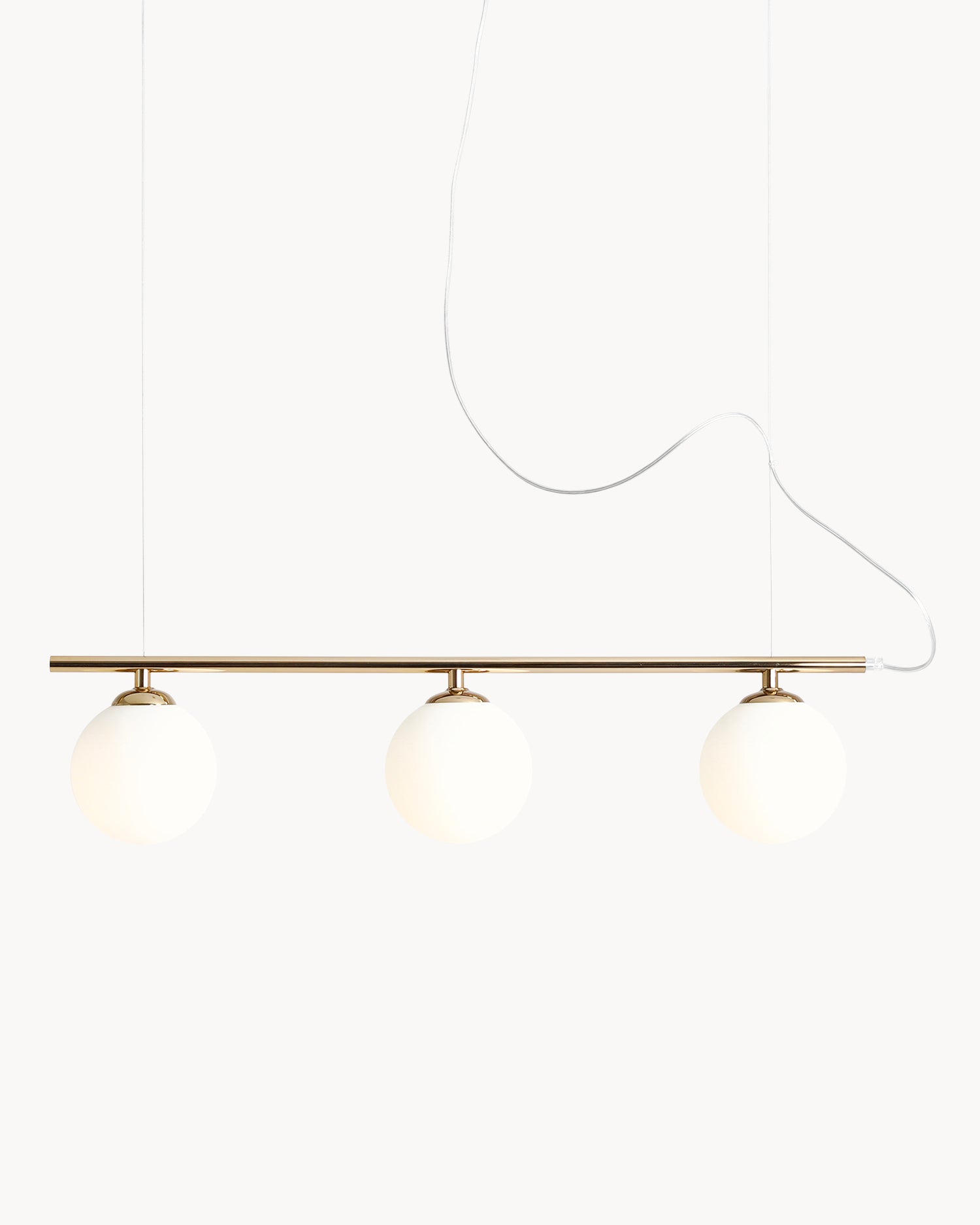 Lampada a sospensione Beryl 3, oro