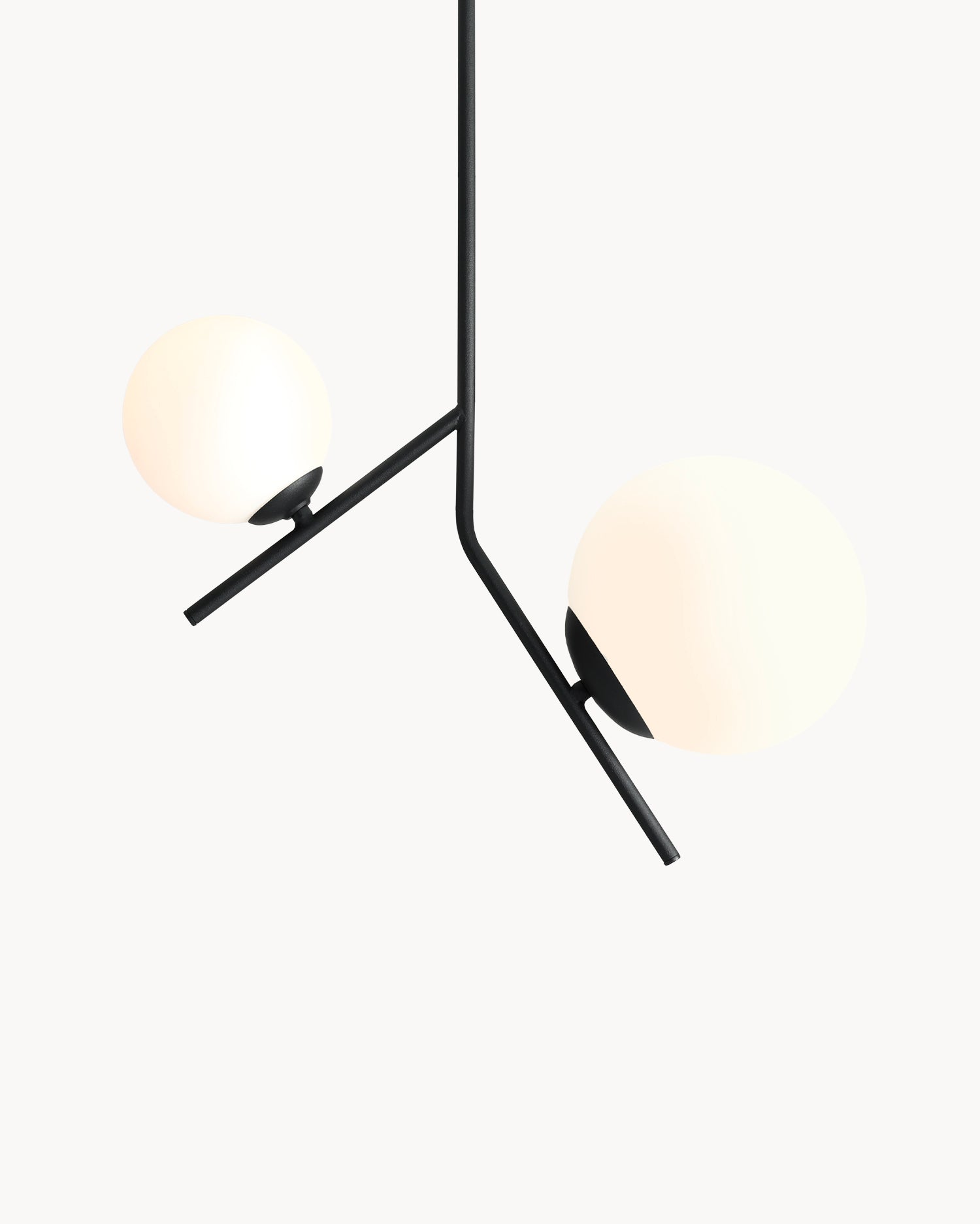 Lampada da soffitto Gallia 2, nera
