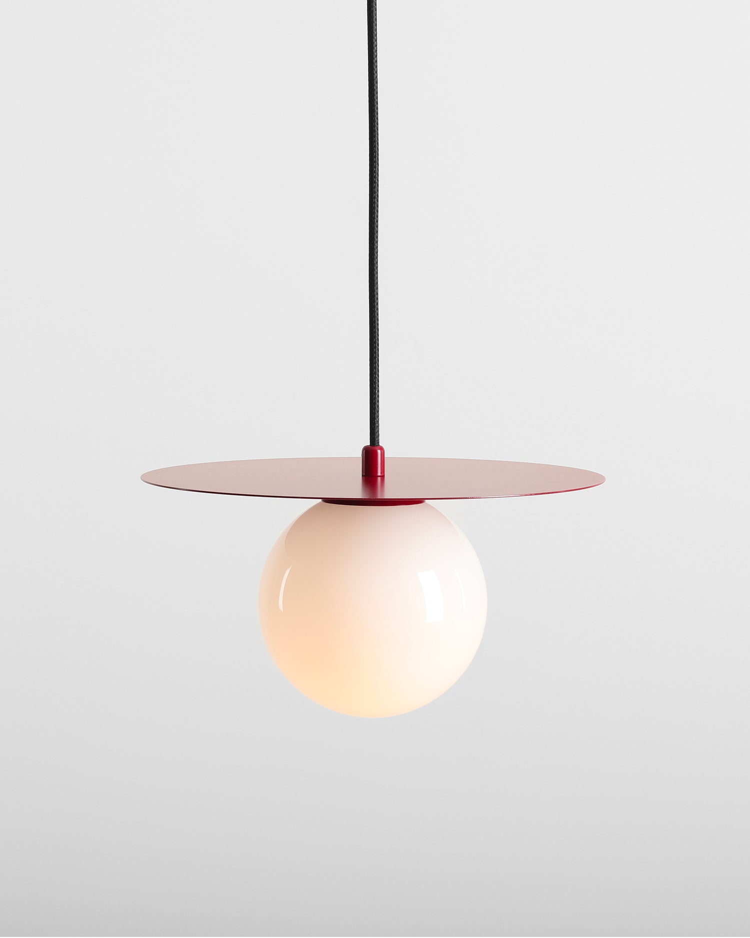 Lampada a sospensione Loop, rossa