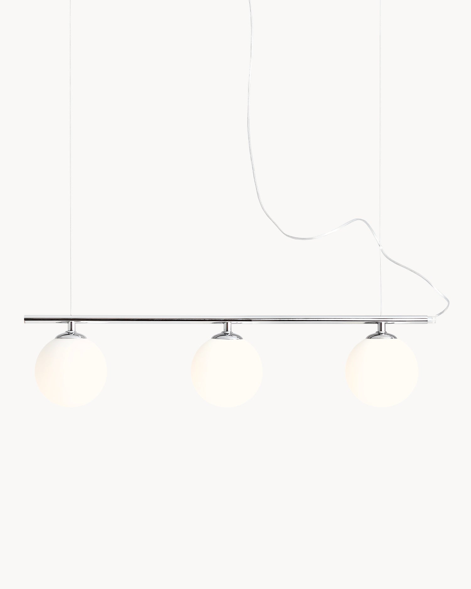 Lampada a sospensione Beryl 3, argento