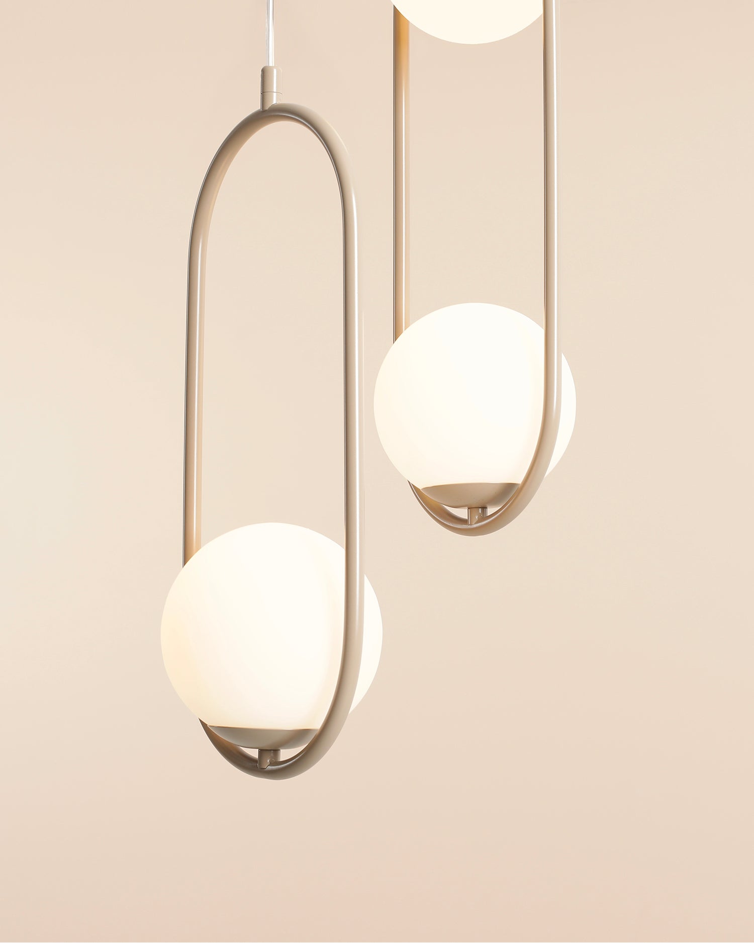 Lampada a sospensione Riva, beige