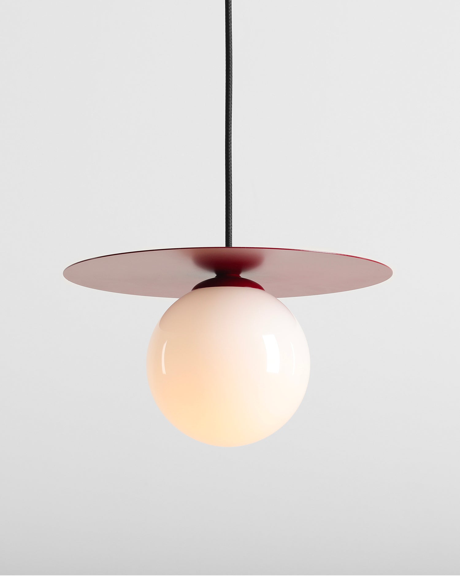 Lampada a sospensione Loop, rossa