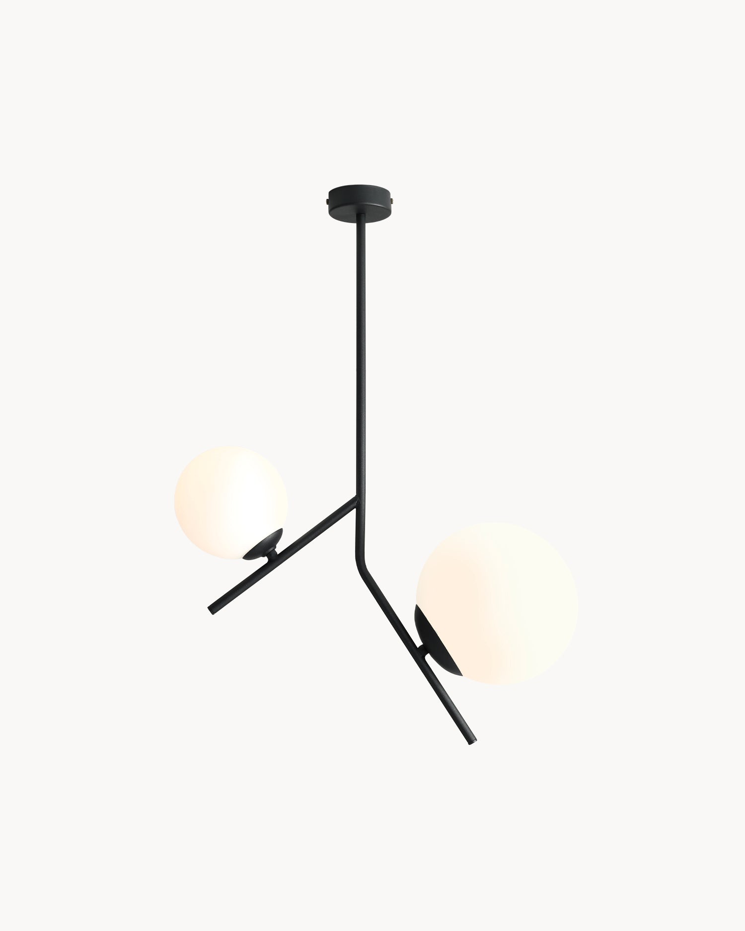 Lampada da soffitto Gallia 2, nera
