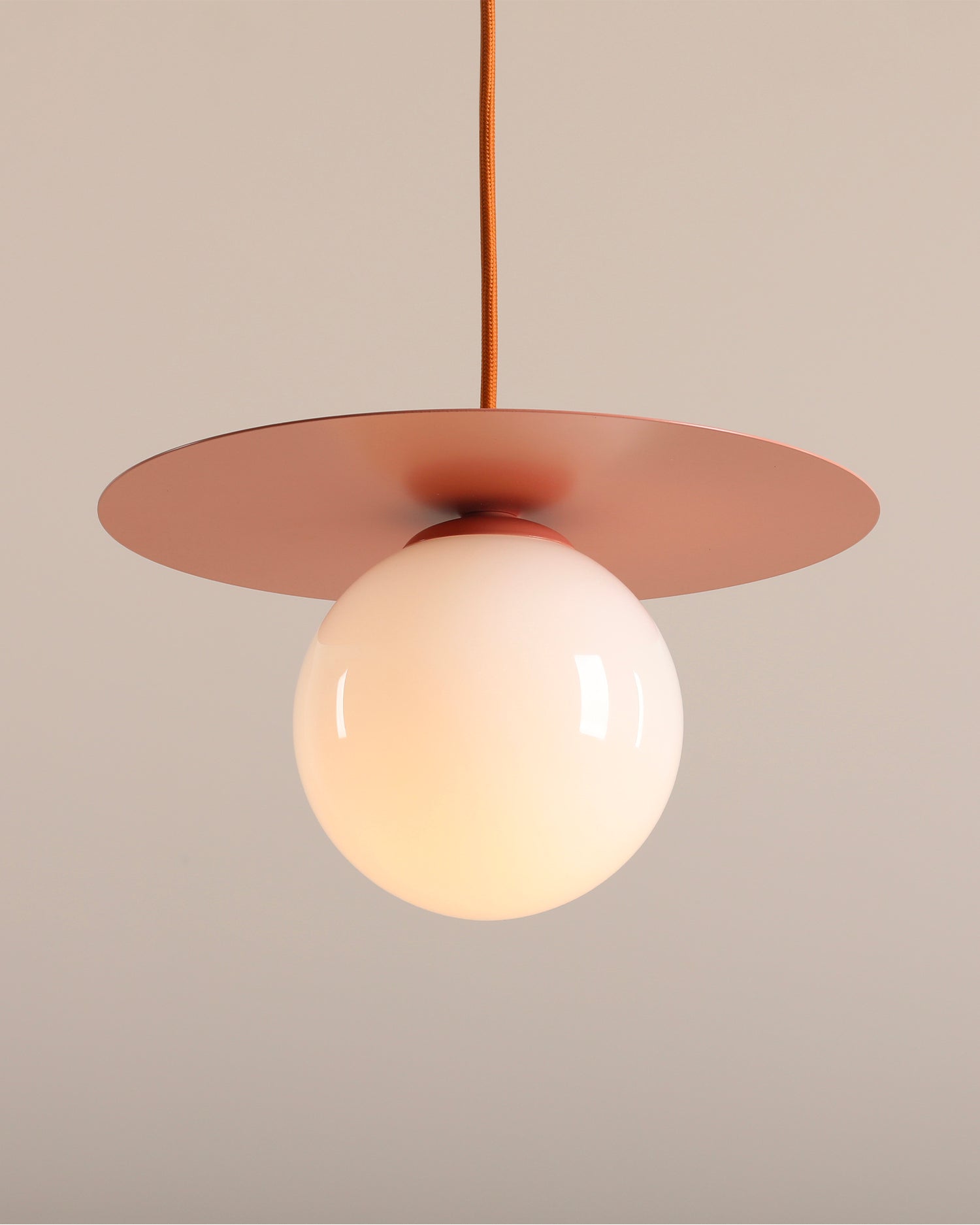 Lampada a sospensione Loop, corallo