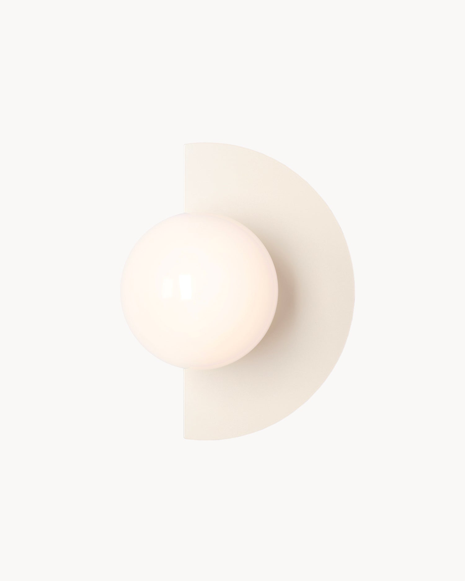 Lampada da parete Loop, crema