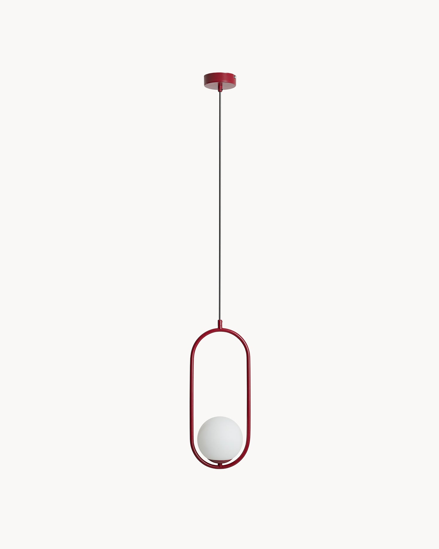 Lampada a sospensione Riva, rossa