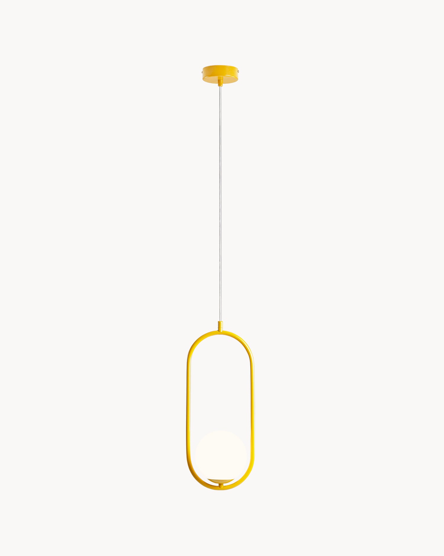 Lampada a sospensione Riva, senape