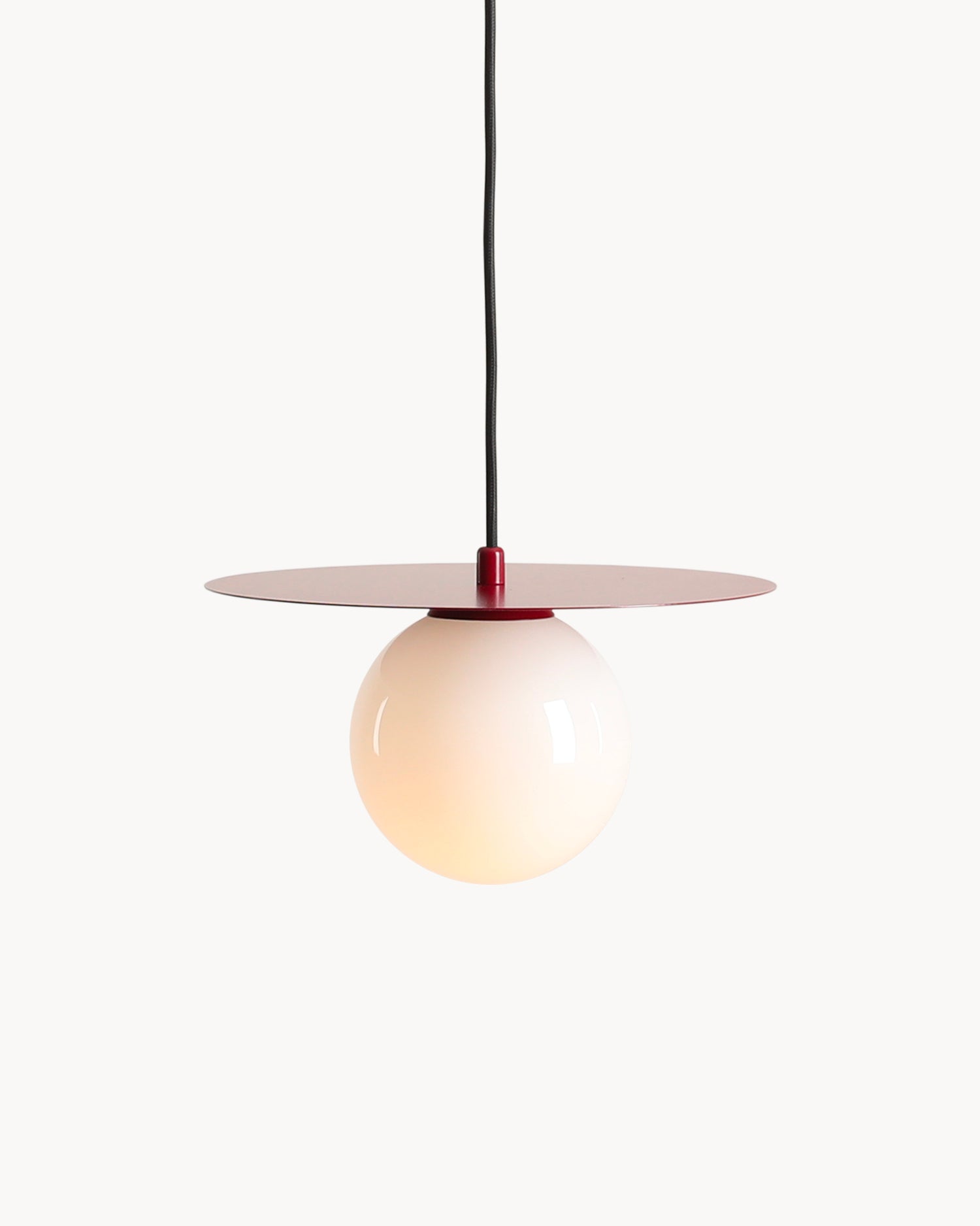 Lampada a sospensione Loop, rossa