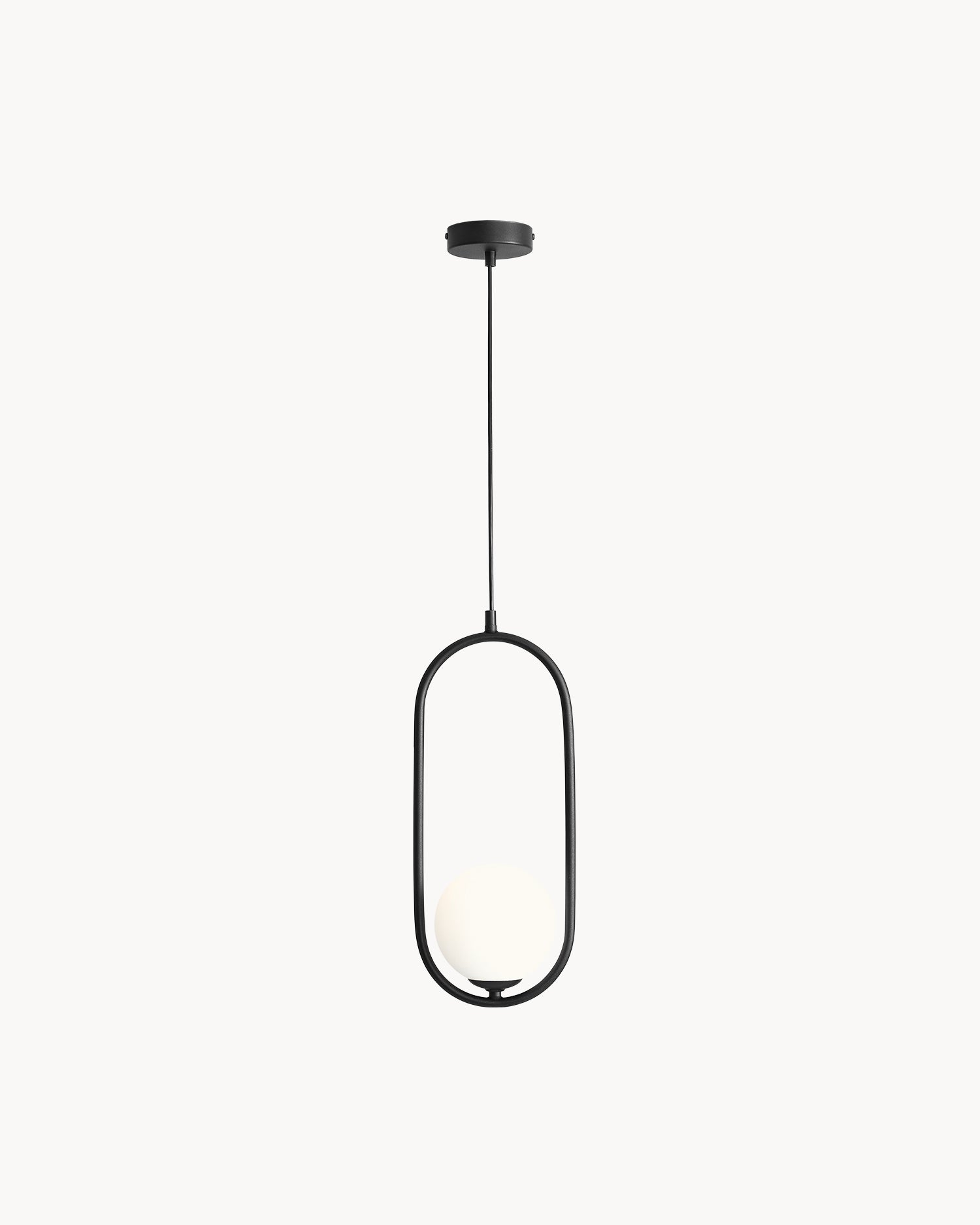 Lampada a sospensione Riva, nera