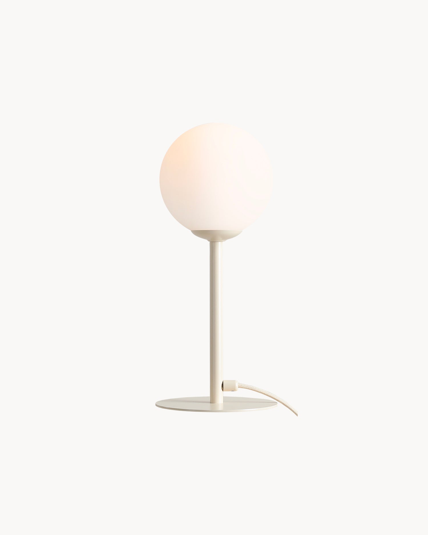 Lampada da tavolo Pinne, crema