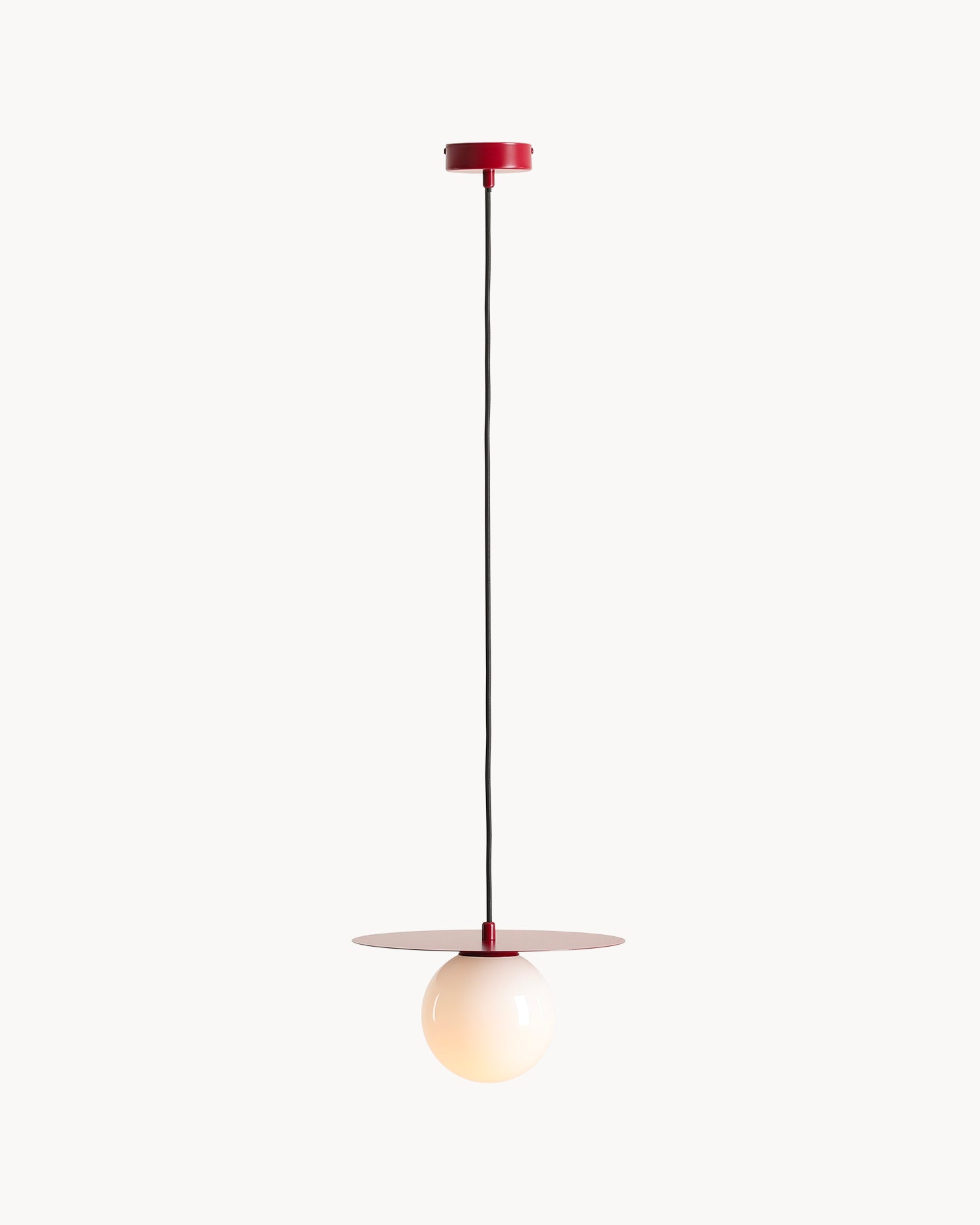 Lampada a sospensione Loop, rossa
