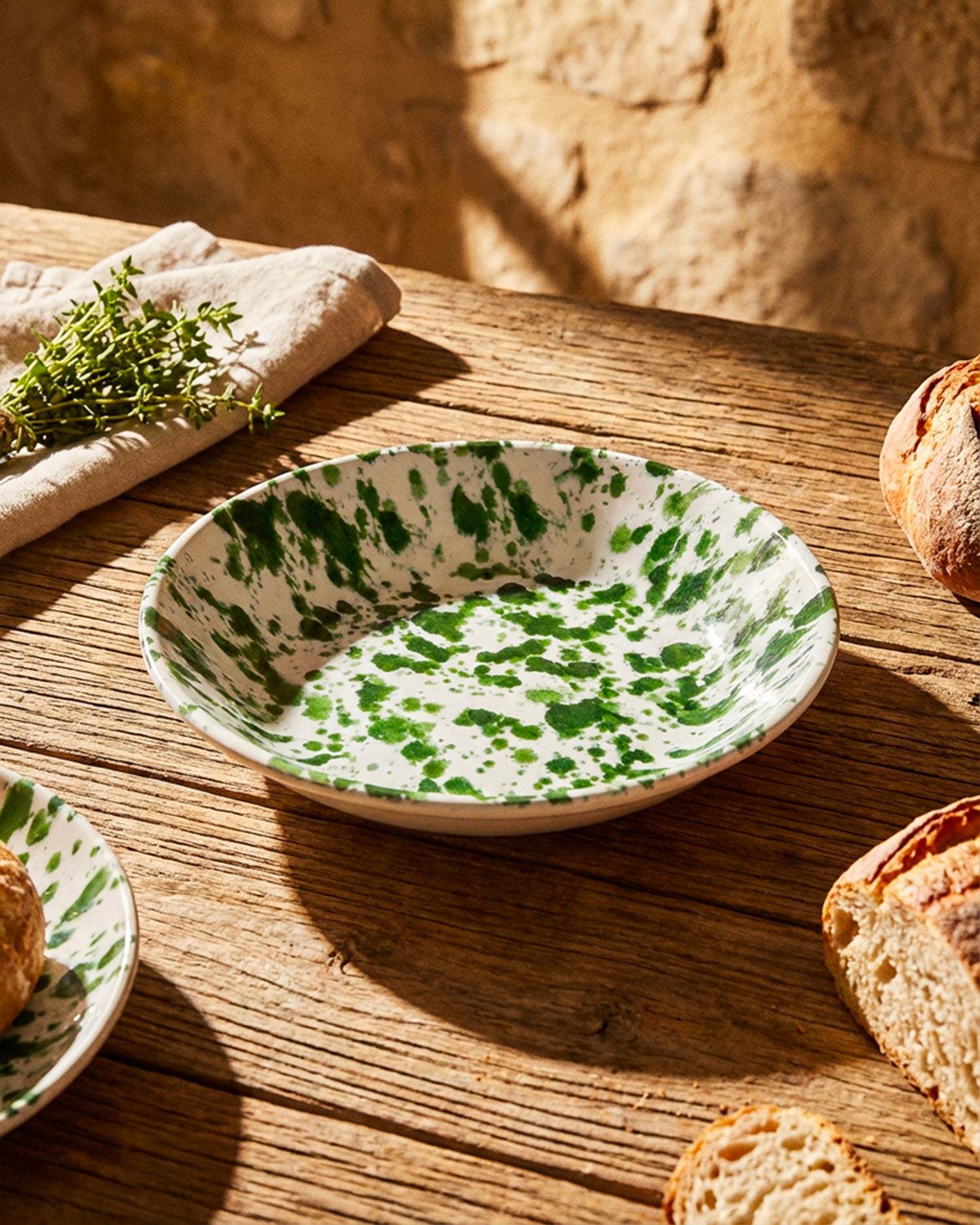 Set 6 piatti fondi in ceramica realizzati a mano Impulso