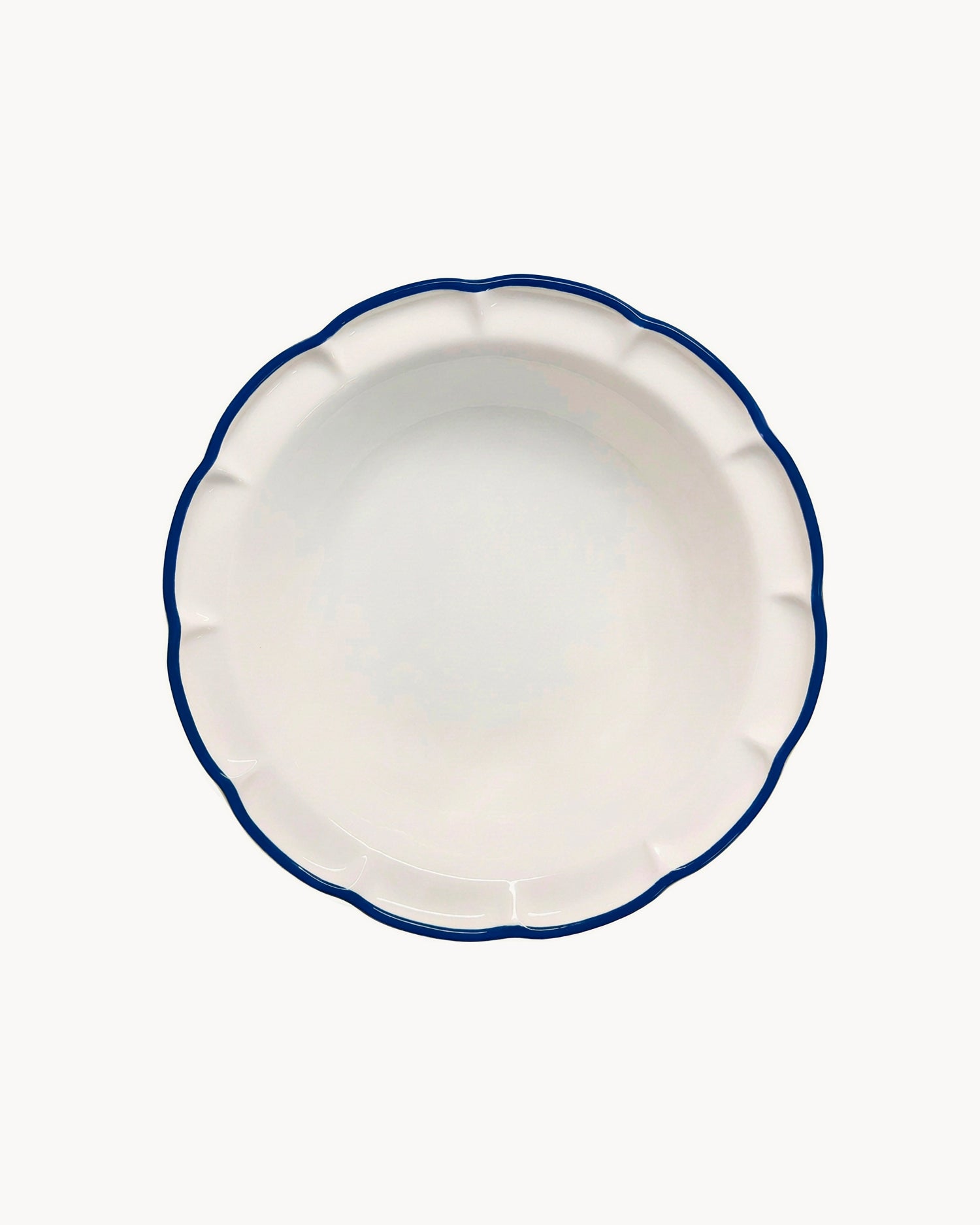 Set 6 piatti fondi in ceramica realizzati a mano Filo