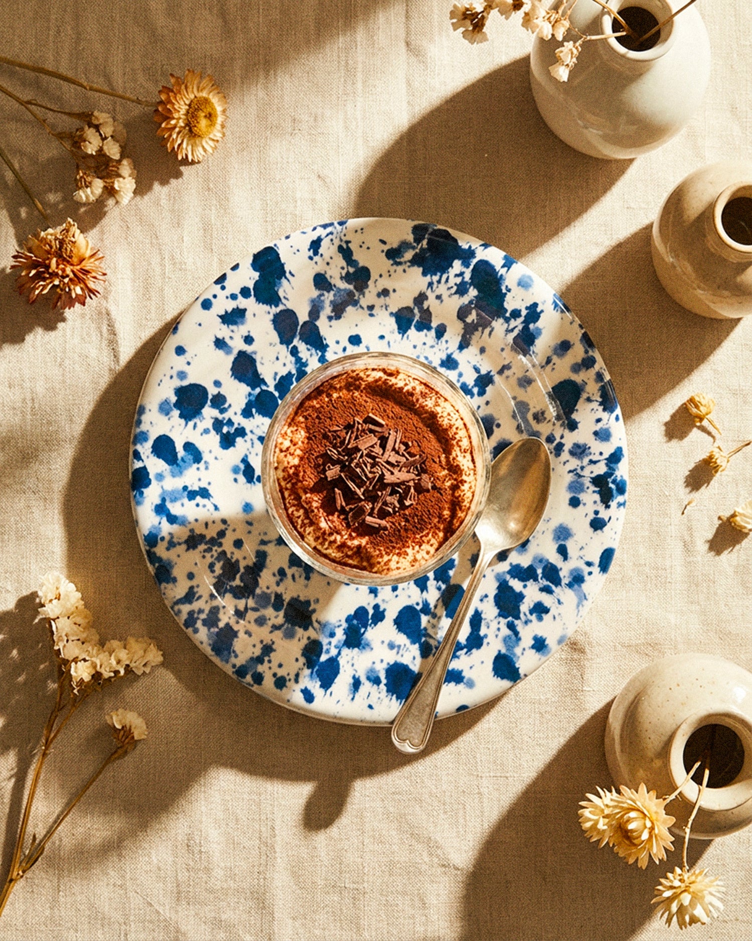 Set 6 piatti da dessert in ceramica realizzati a mano Impulso