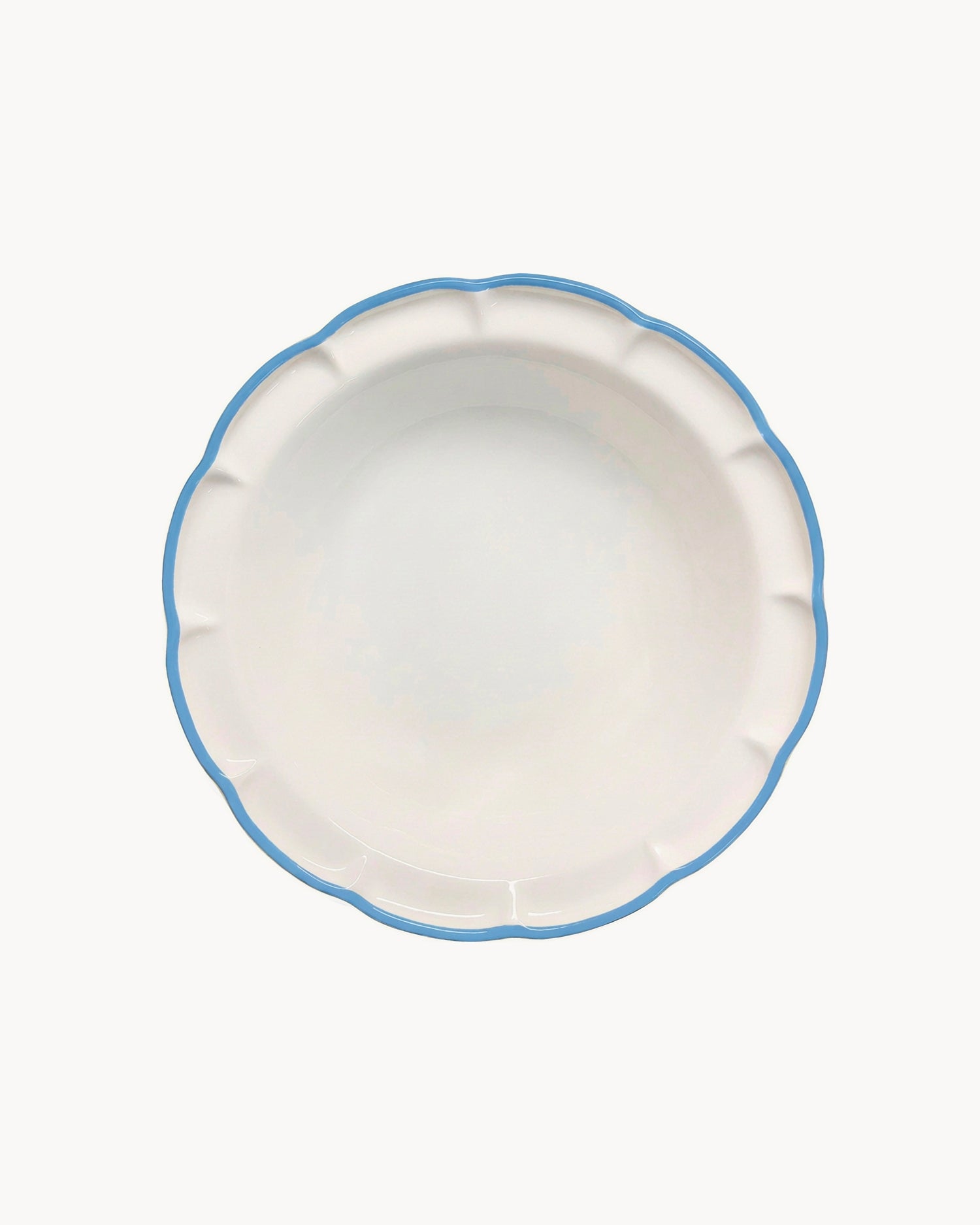 Set 6 piatti fondi in ceramica realizzati a mano Filo