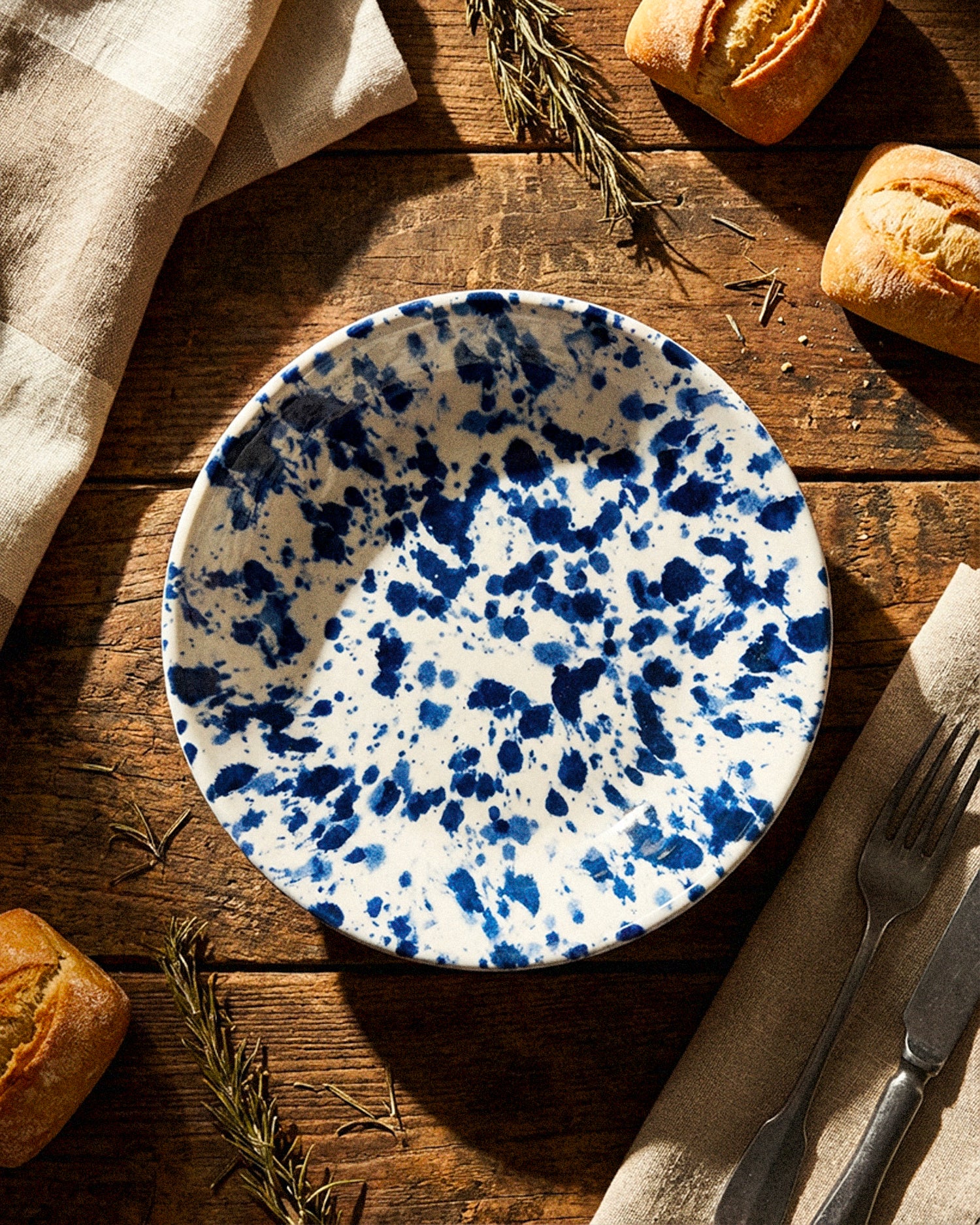 Set 6 piatti fondi in ceramica realizzati a mano Impulso