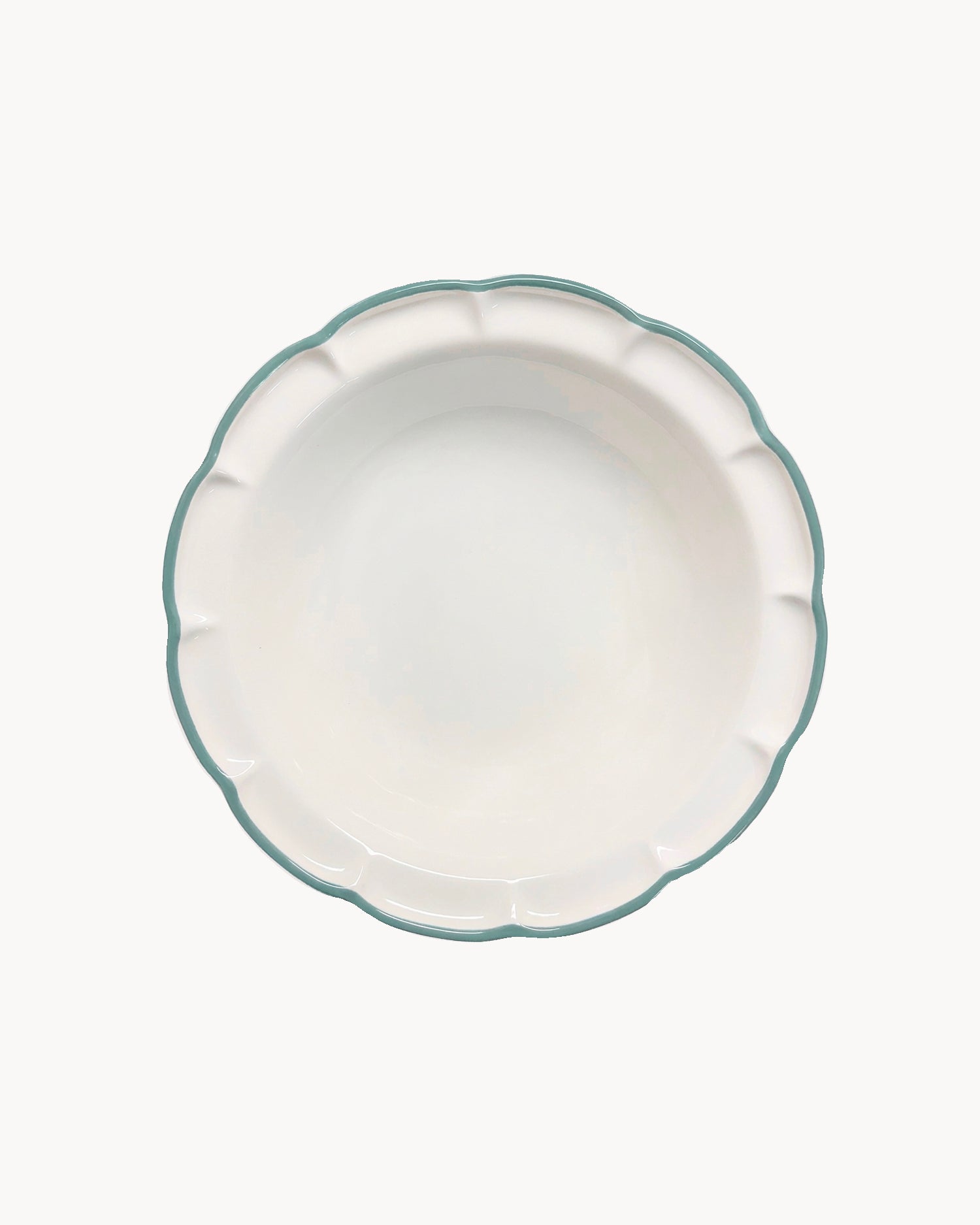 Set 6 piatti fondi in ceramica realizzati a mano Filo