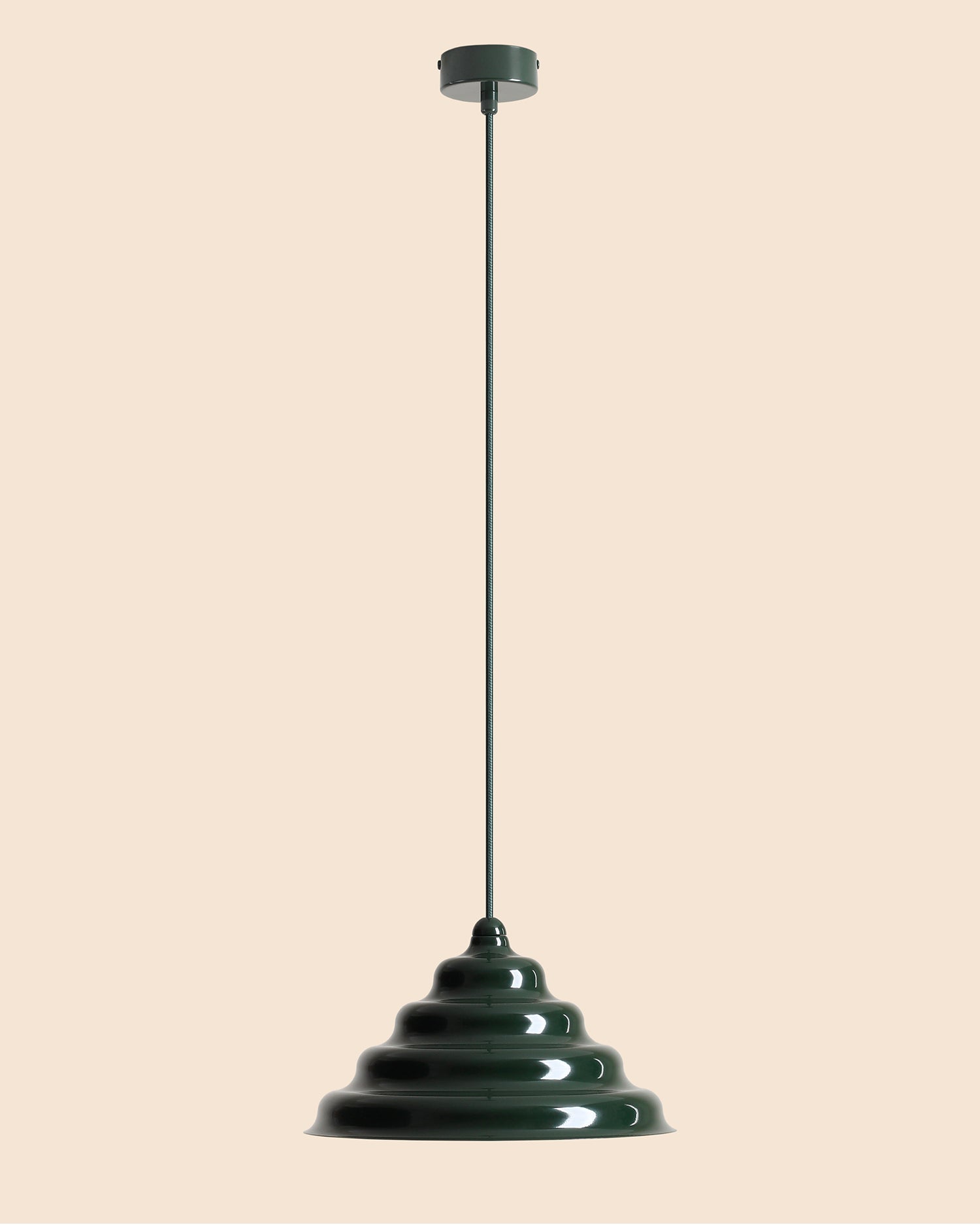 Lampada a sospensione Wave, verde