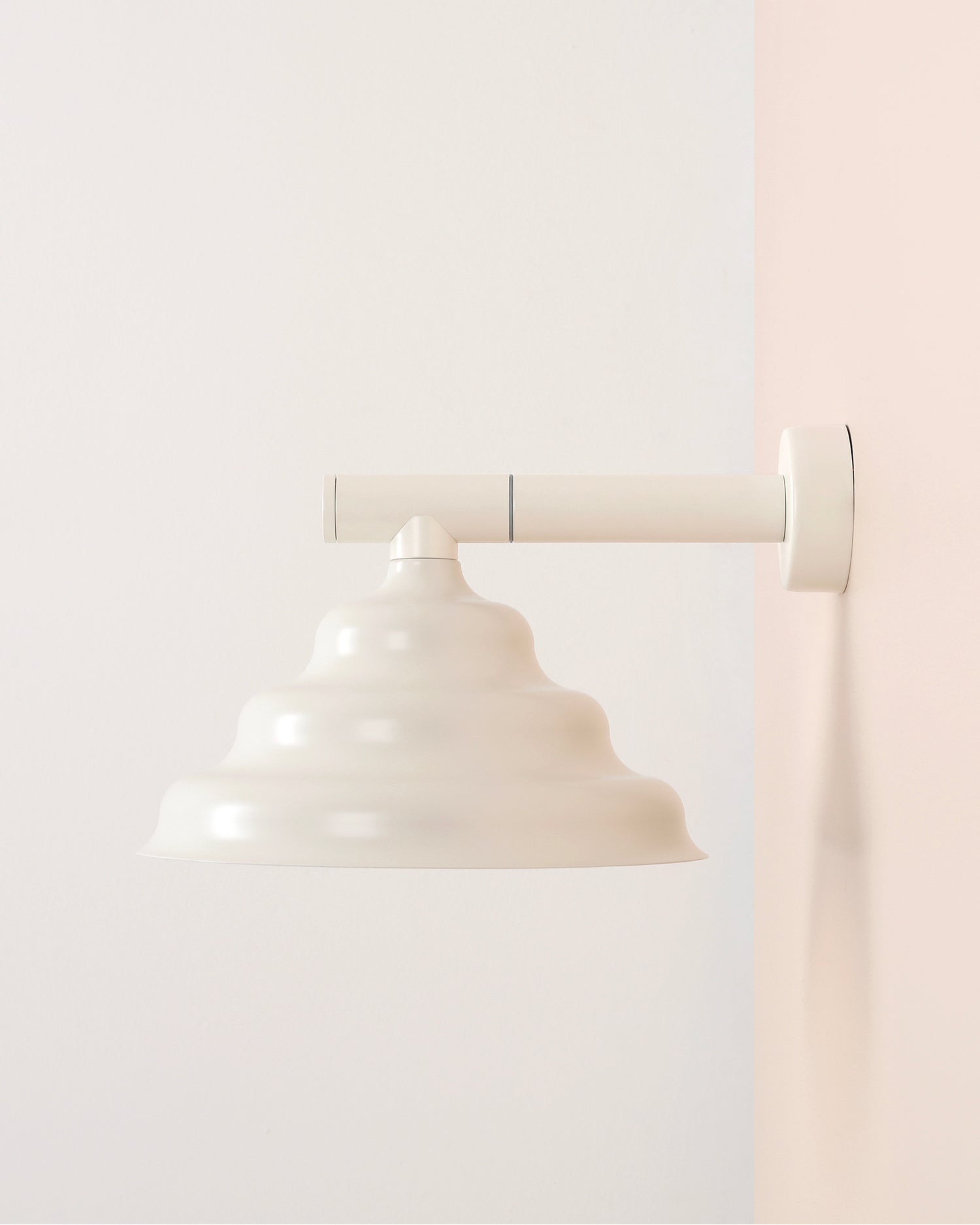 Lampada da parete Wave, crema