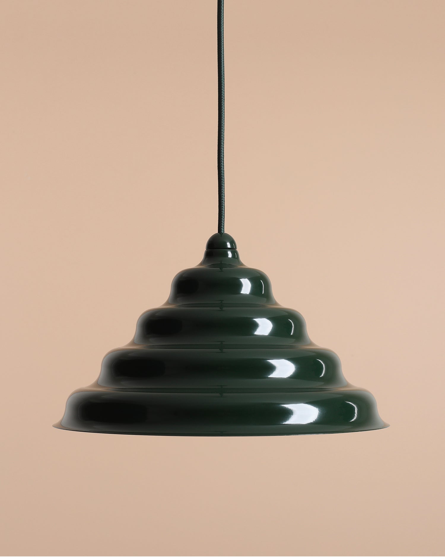 Lampada a sospensione Wave, verde