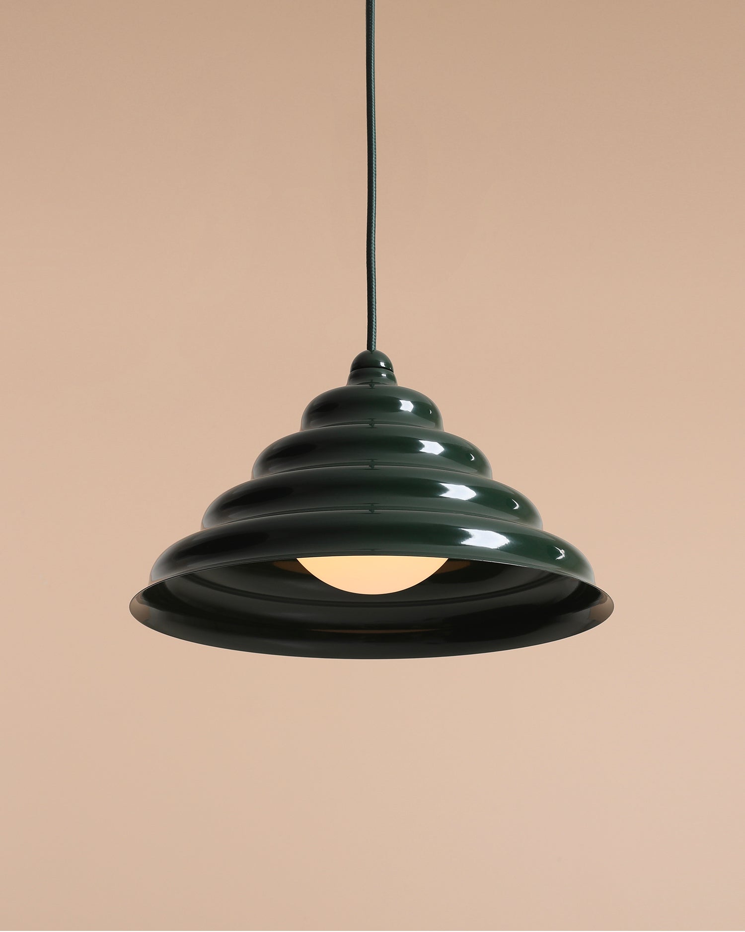 Lampada a sospensione Wave, verde