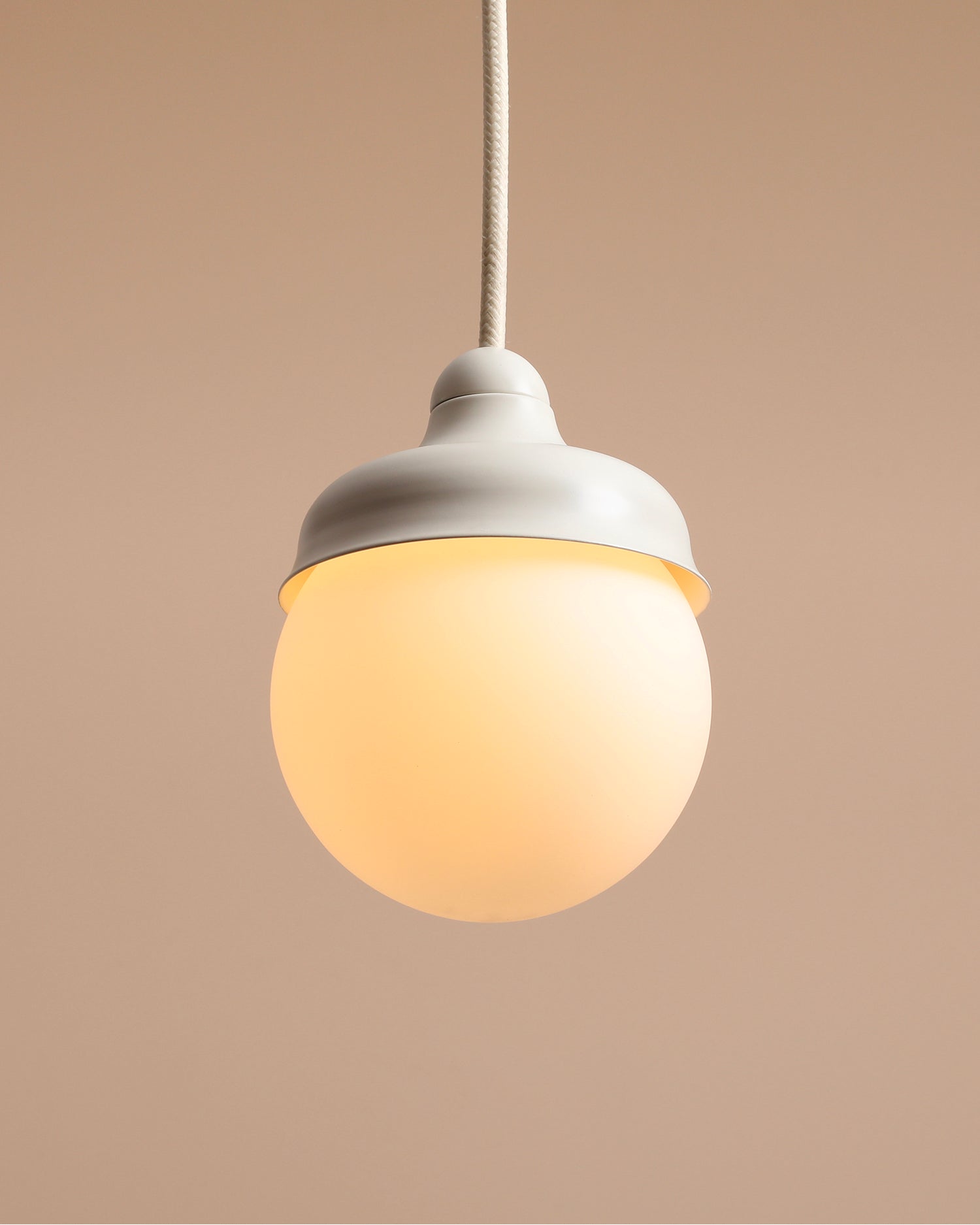 Lampada a sospensione Wave light, crema