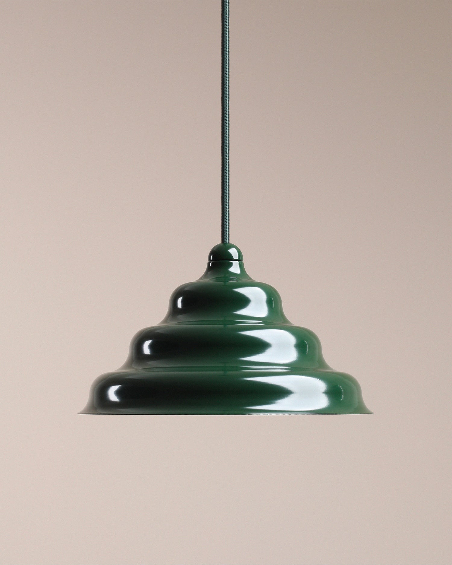 Lampada a sospensione Wave, verde