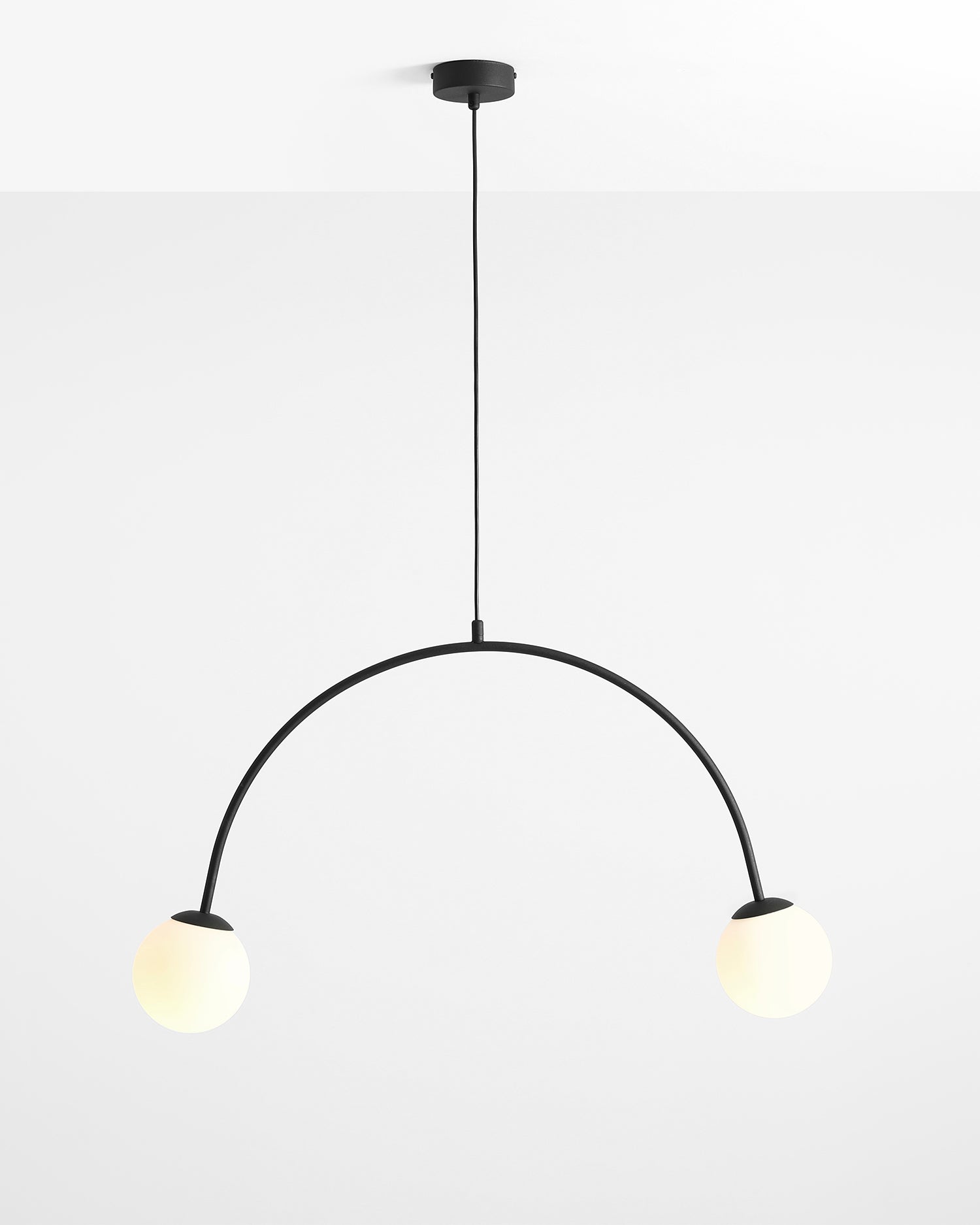 Lampada a sospensione Una, nera
