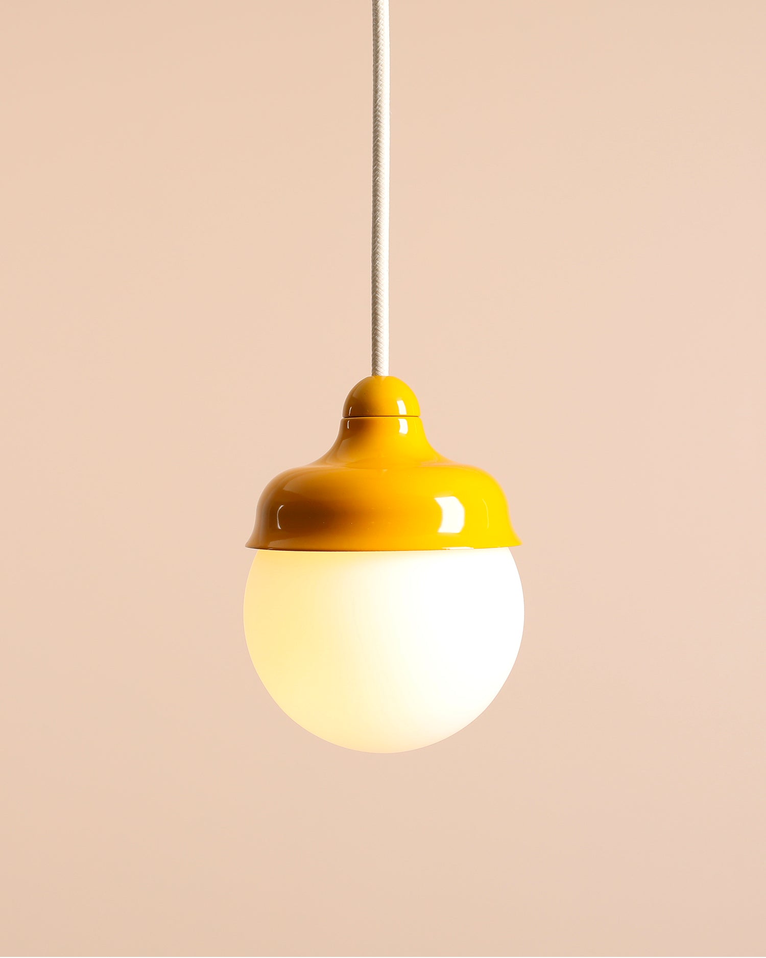 Lampada a sospensione Wave light, gialla