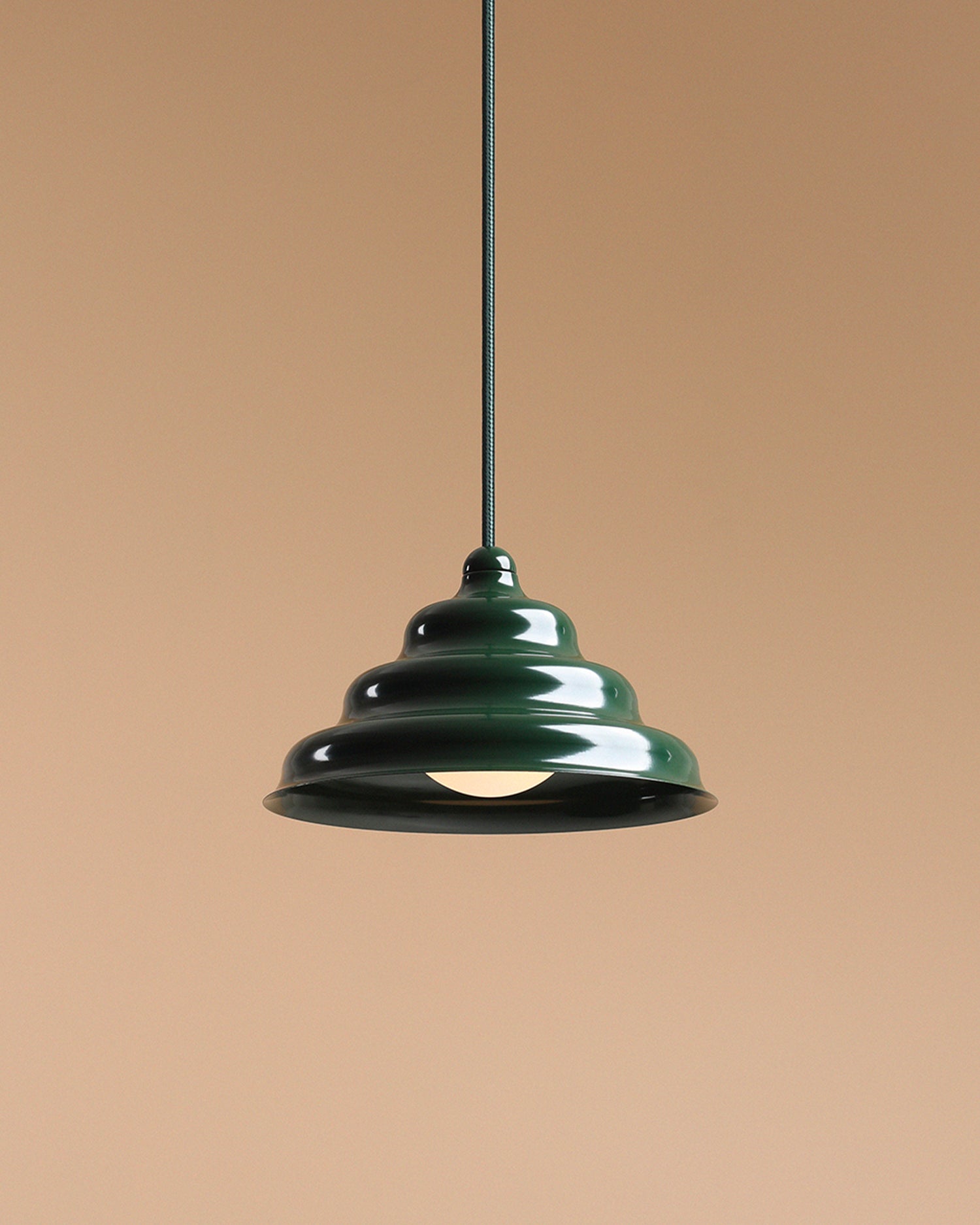 Lampada a sospensione Wave, verde
