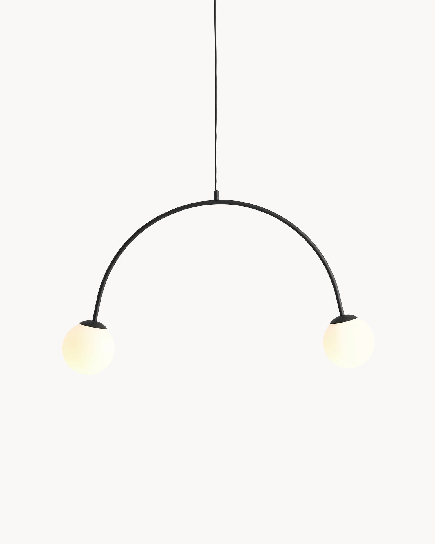 Lampada a sospensione Una, nera