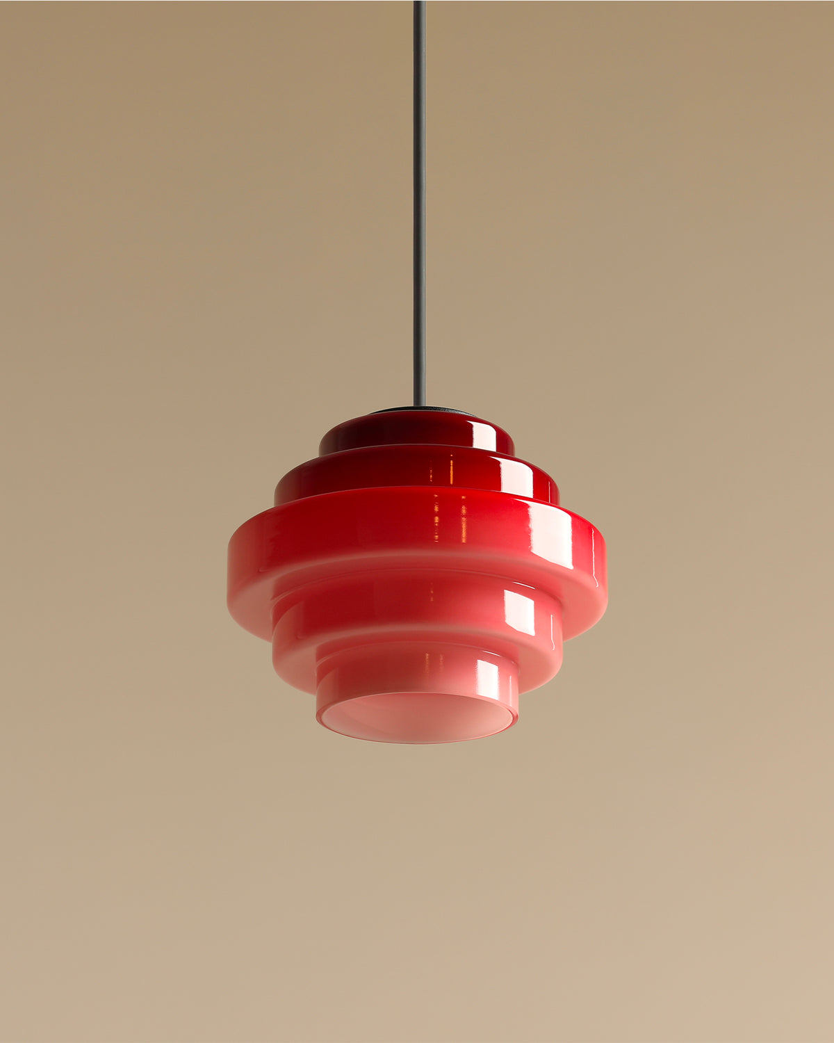 Lampada a sospensione in vetro Filo