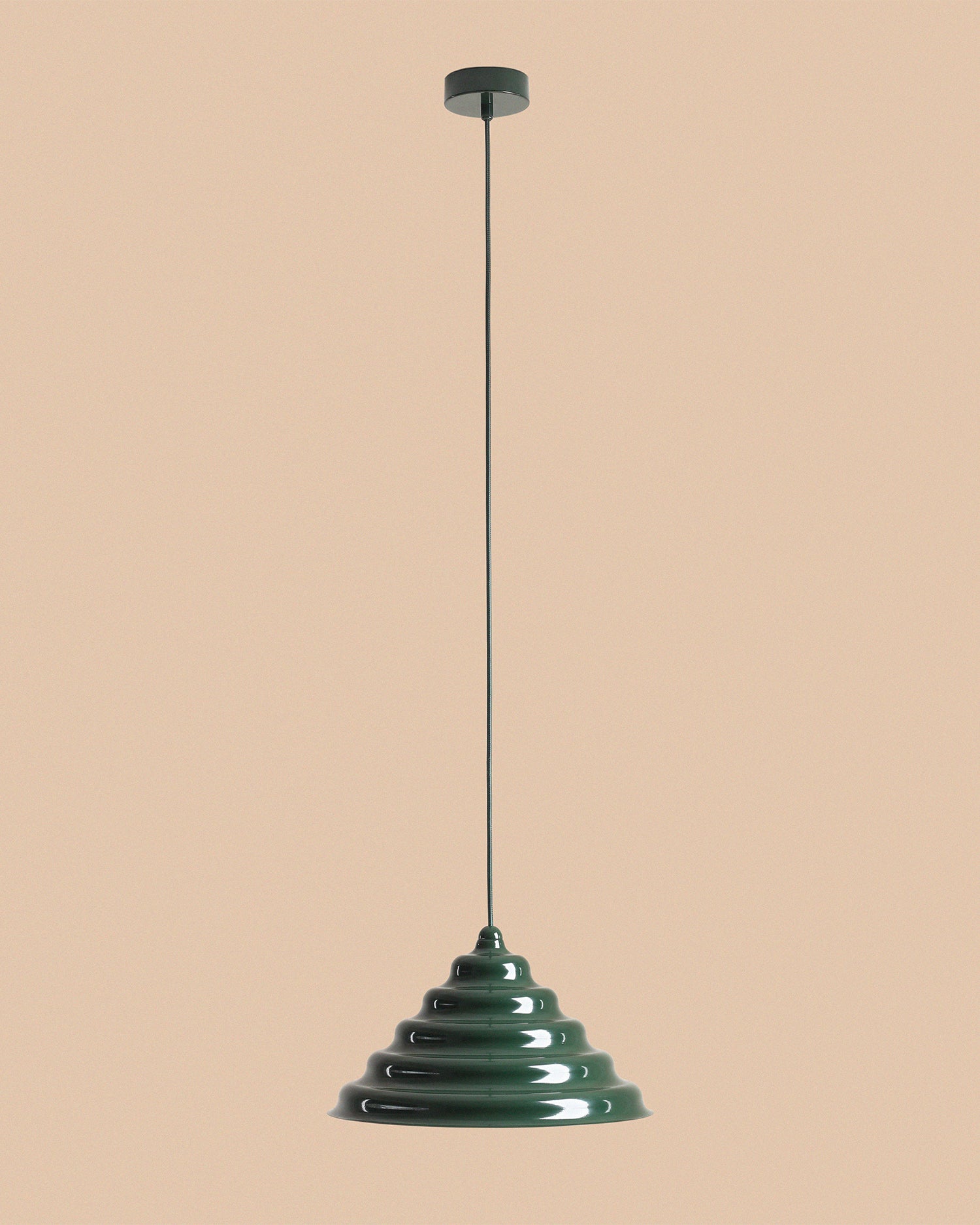 Lampada a sospensione Wave, verde